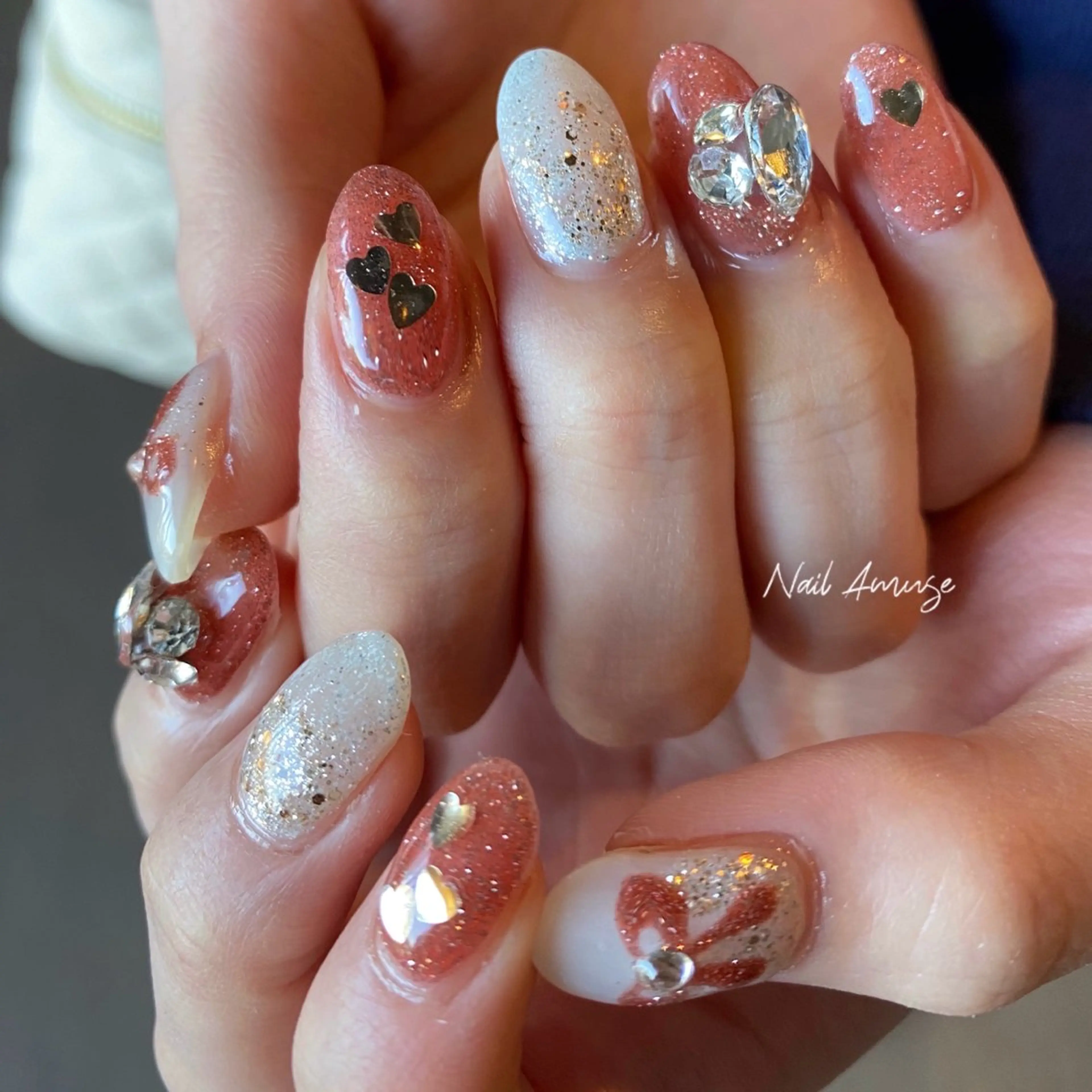 ネイル 冬ネイル クリスマス nail amuseのネイルデザイン