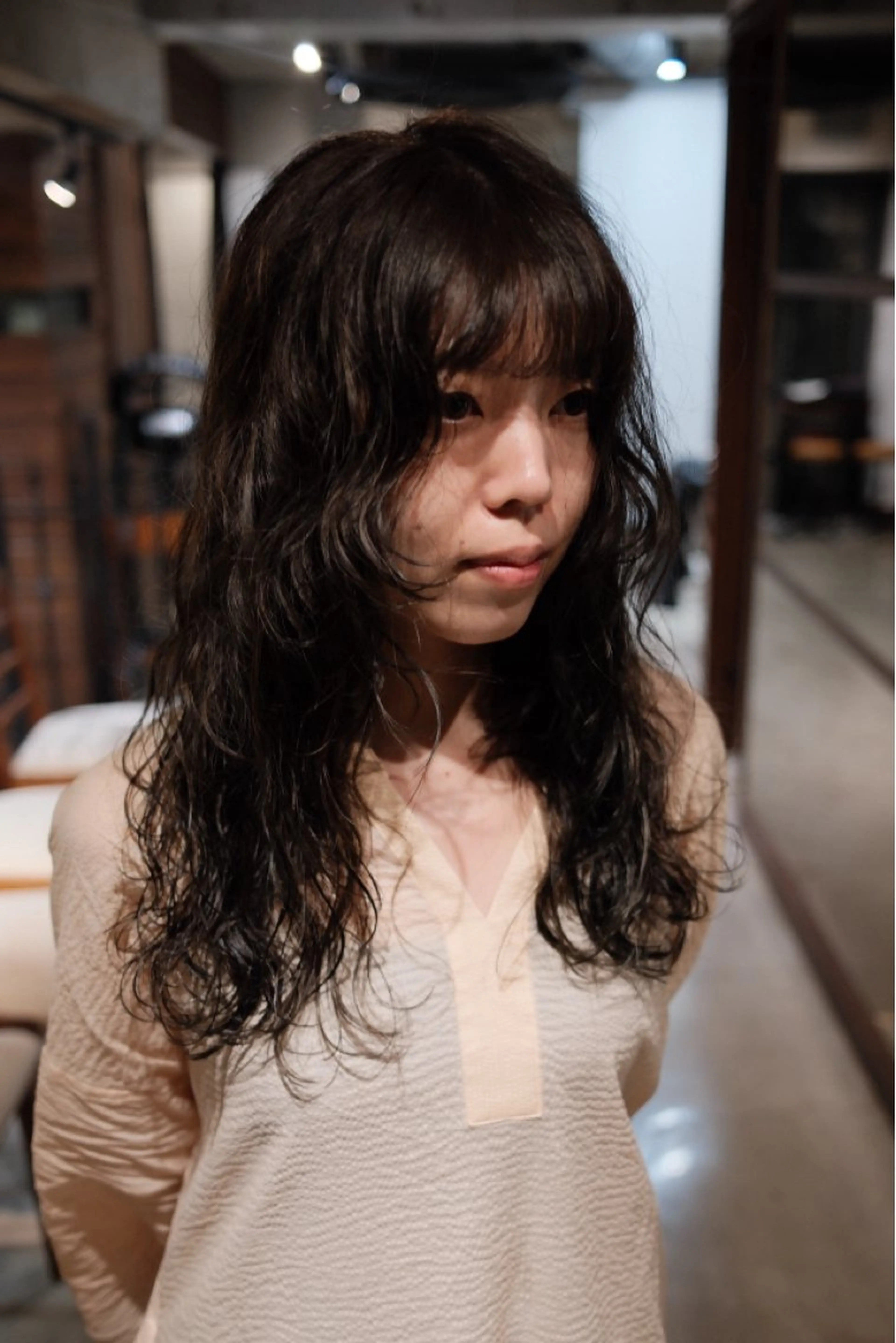 ロング パーマ ボブ ウルフカット デジタルパーマ スパイラルパーマ カット パーマ 【お洒落パーマ】 Elme　肥塚康汰郎のヘアスタイル