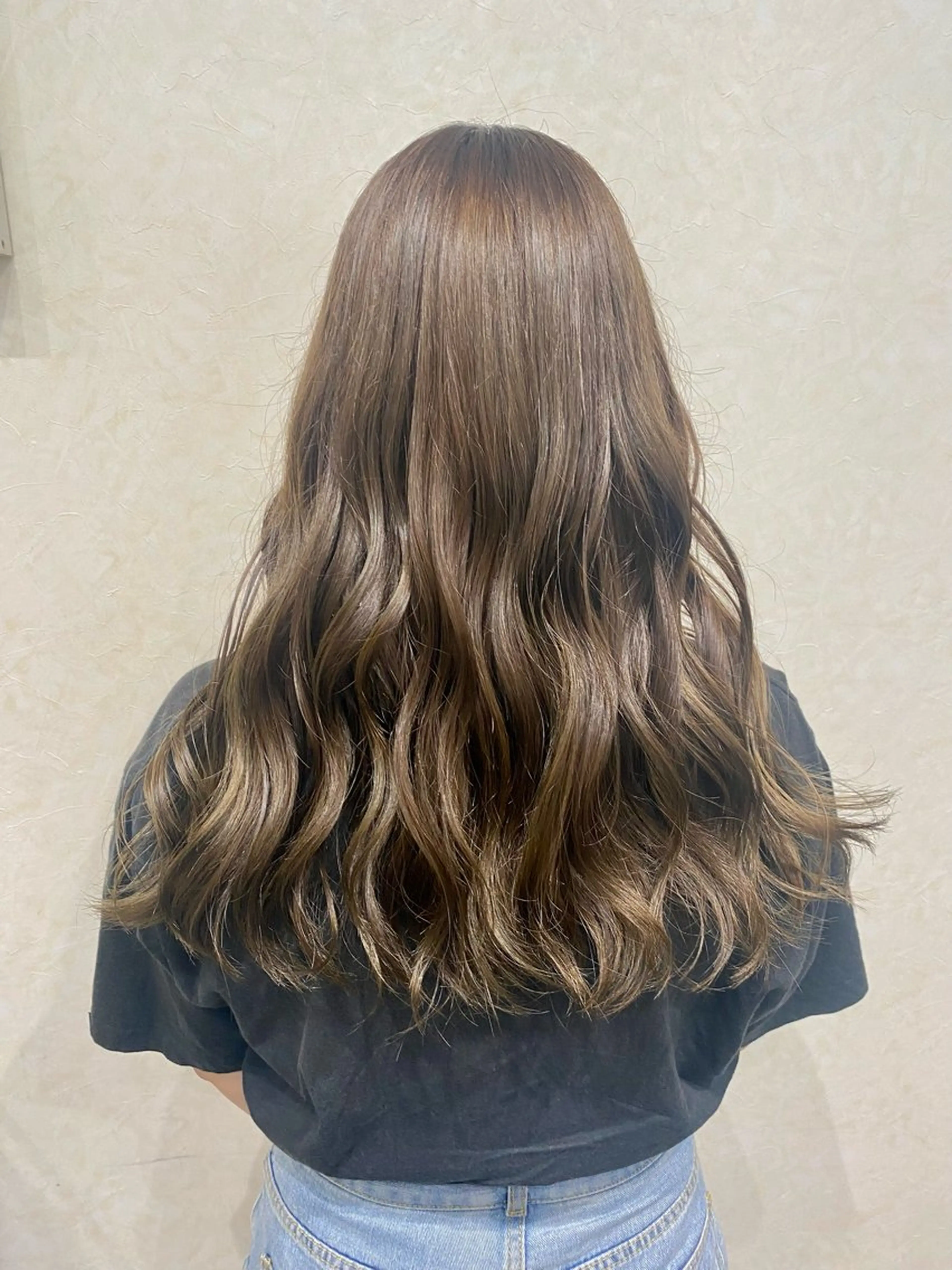 ロング カラー ベージュカラー ブリーチ ブラウンカラー ショコラベージュ ダブルカラー N°+aero 😊れいか😊のヘアスタイル