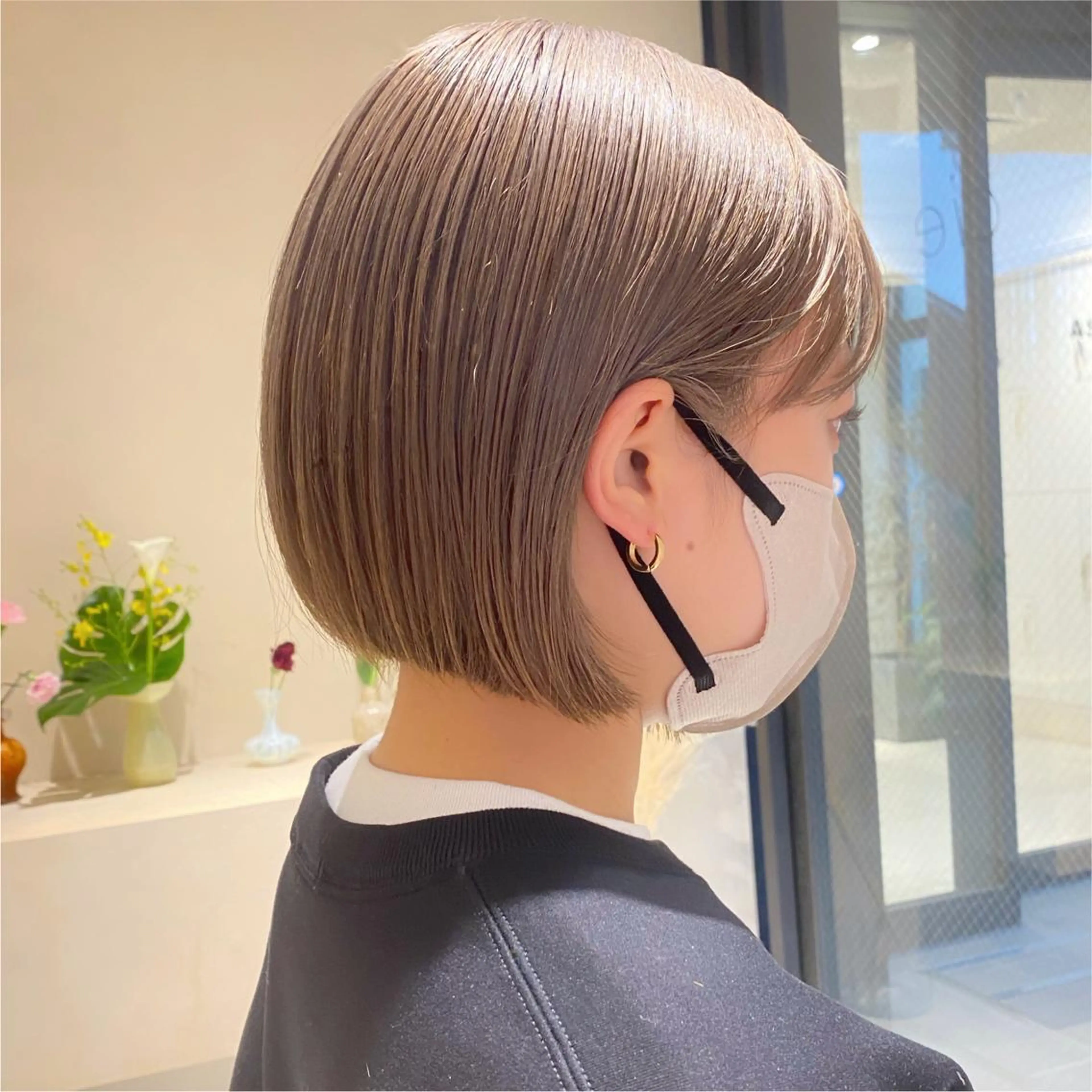 ショート カラー cie所属・ボブ/ミニボブ 透明感カラーkadoのヘアスタイル