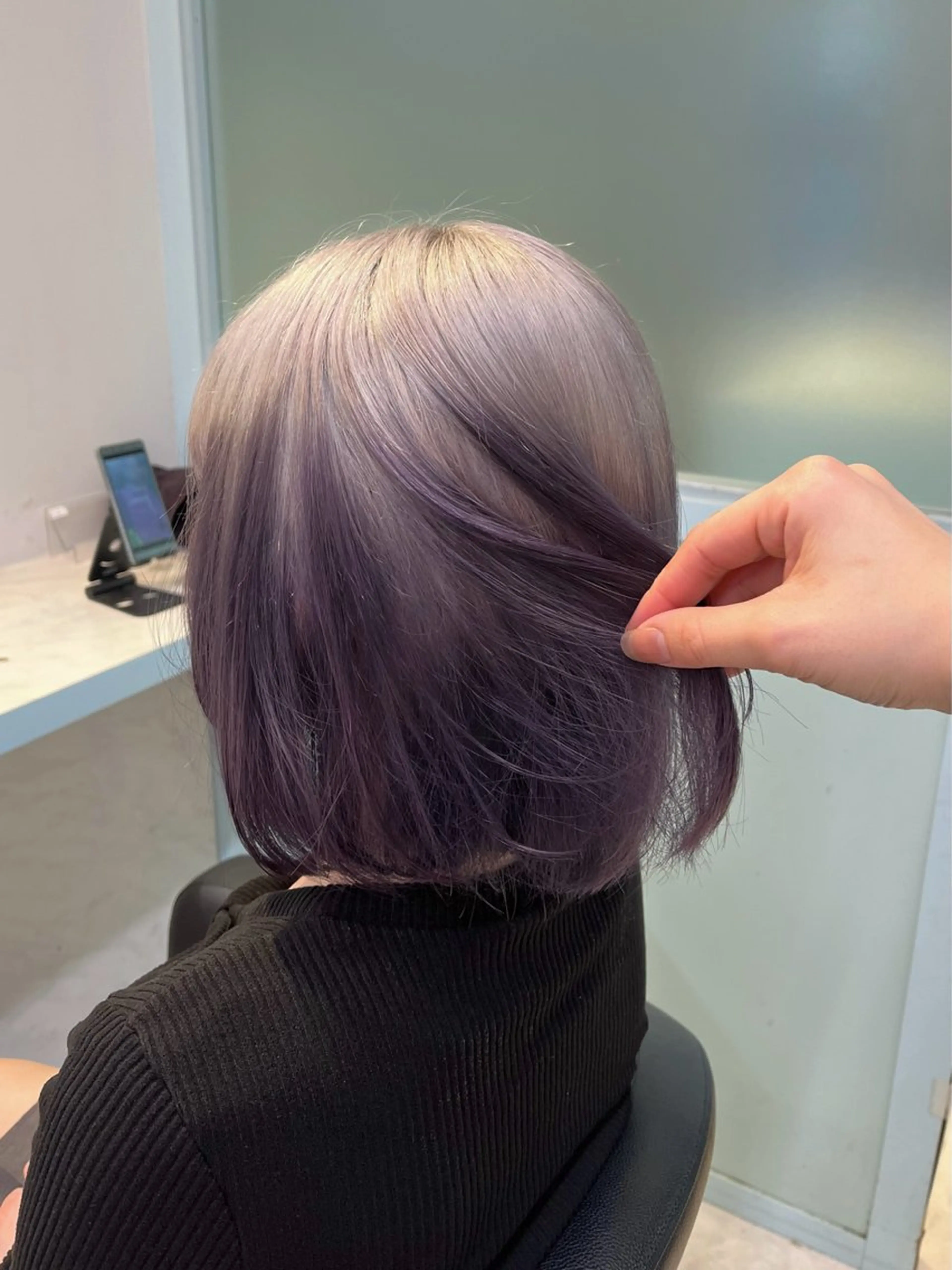 ショート カラー ヘアカラー トリートメント ブリーチカラー 🩵MIZUKIのヘアスタイル