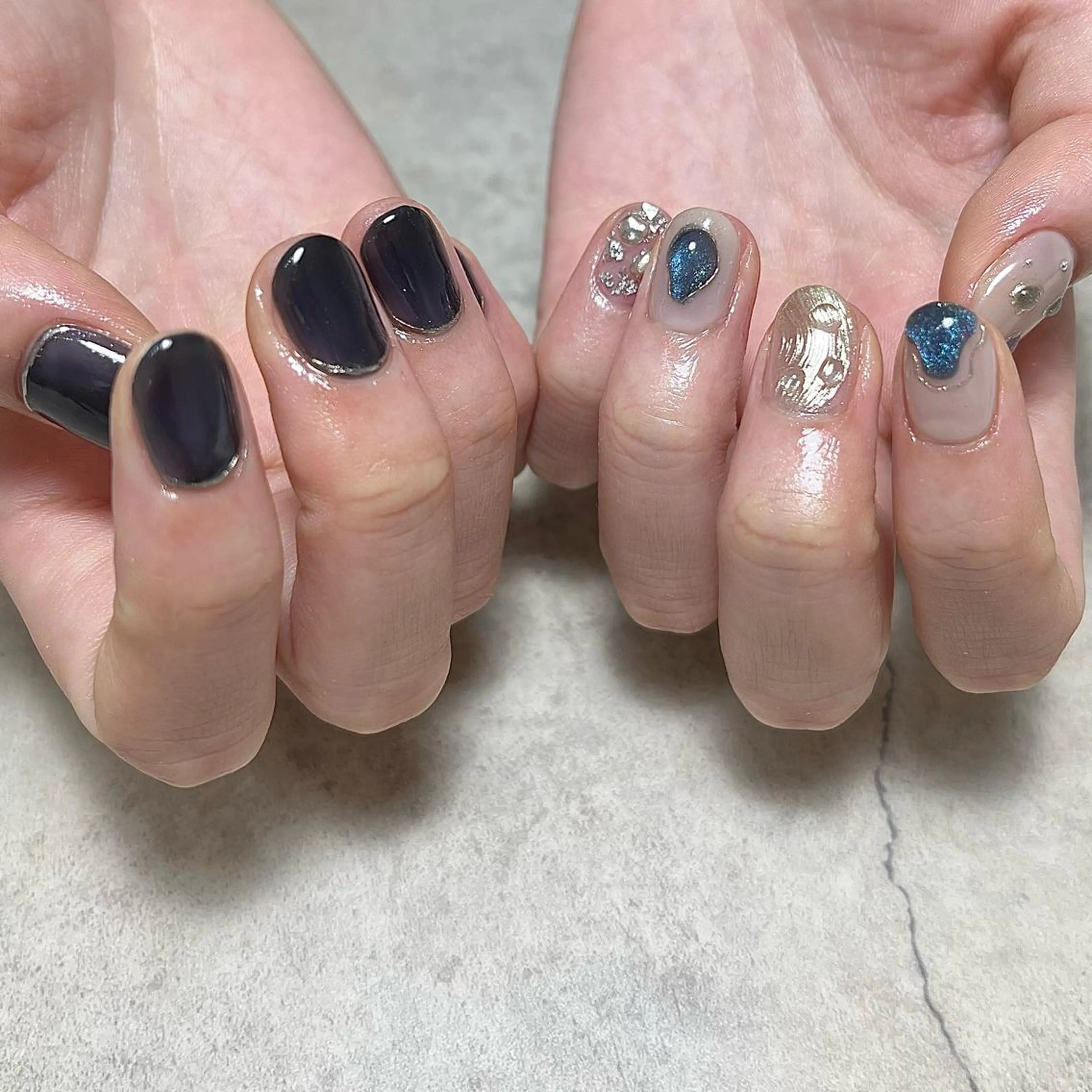 ネイル 持ち込み ハンドネイル nail salon O (en)所属・vegh. nail／阿波座のネイルデザイン