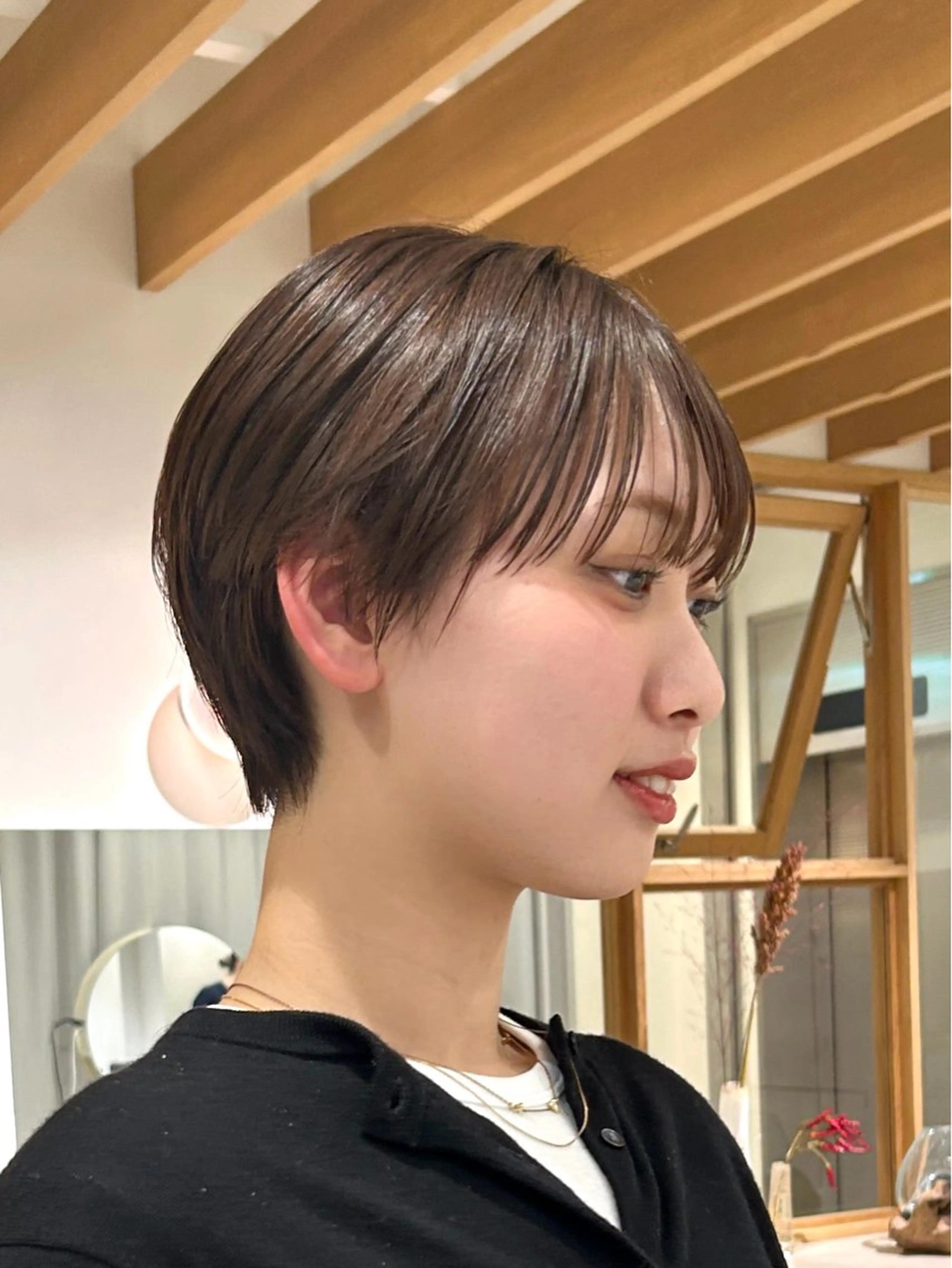 ショート ハンサムショート ショートヘア 矢場町/酸性ストレー ト/ボブパーマのヘアスタイル