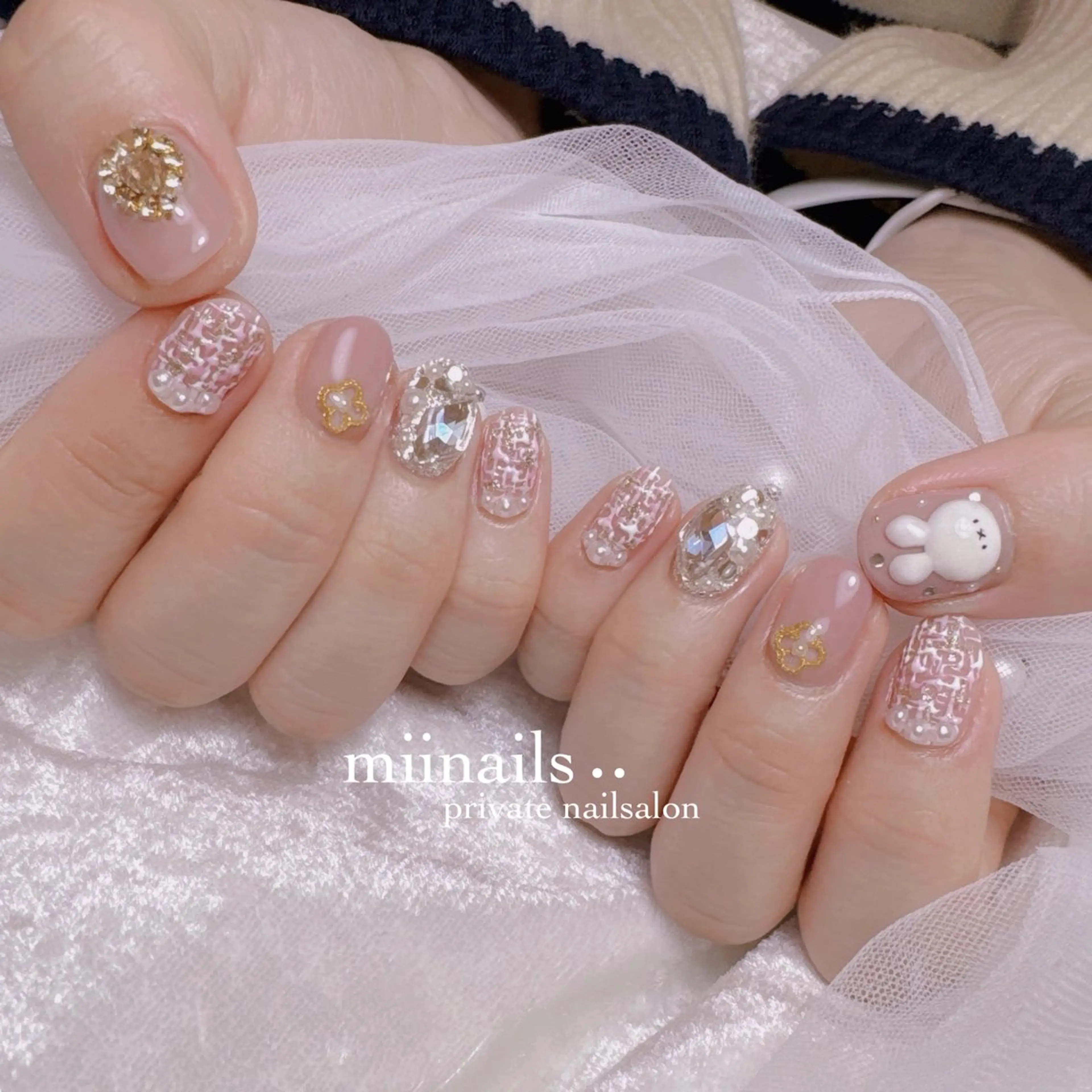 ネイル 韓国ネイル ワンホンネイル ハンドネイル nailsalon miinailsのネイルデザイン