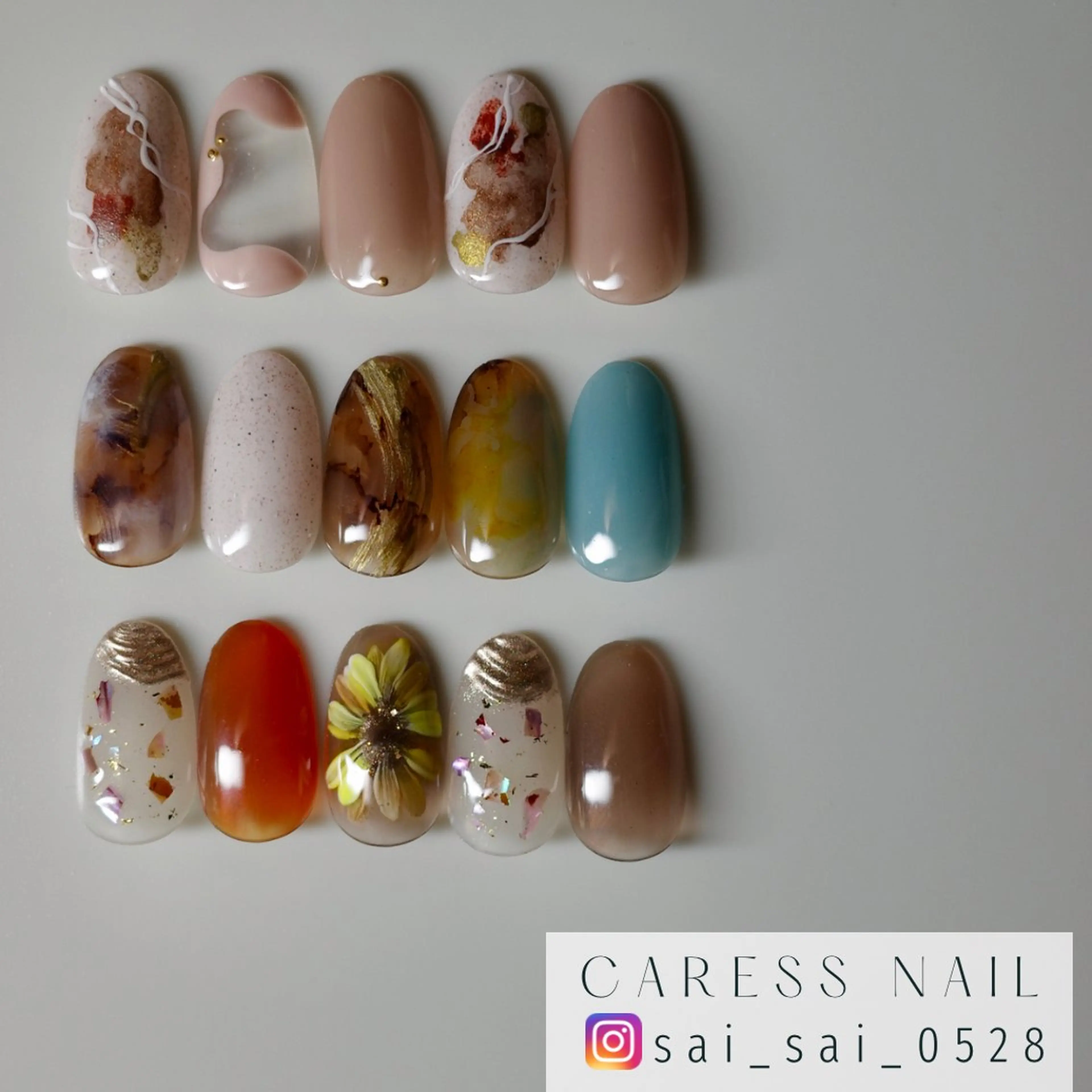 ネイル caress nail カレスネイル 代々木上原所属・カレスネイル さいのネイルデザイン