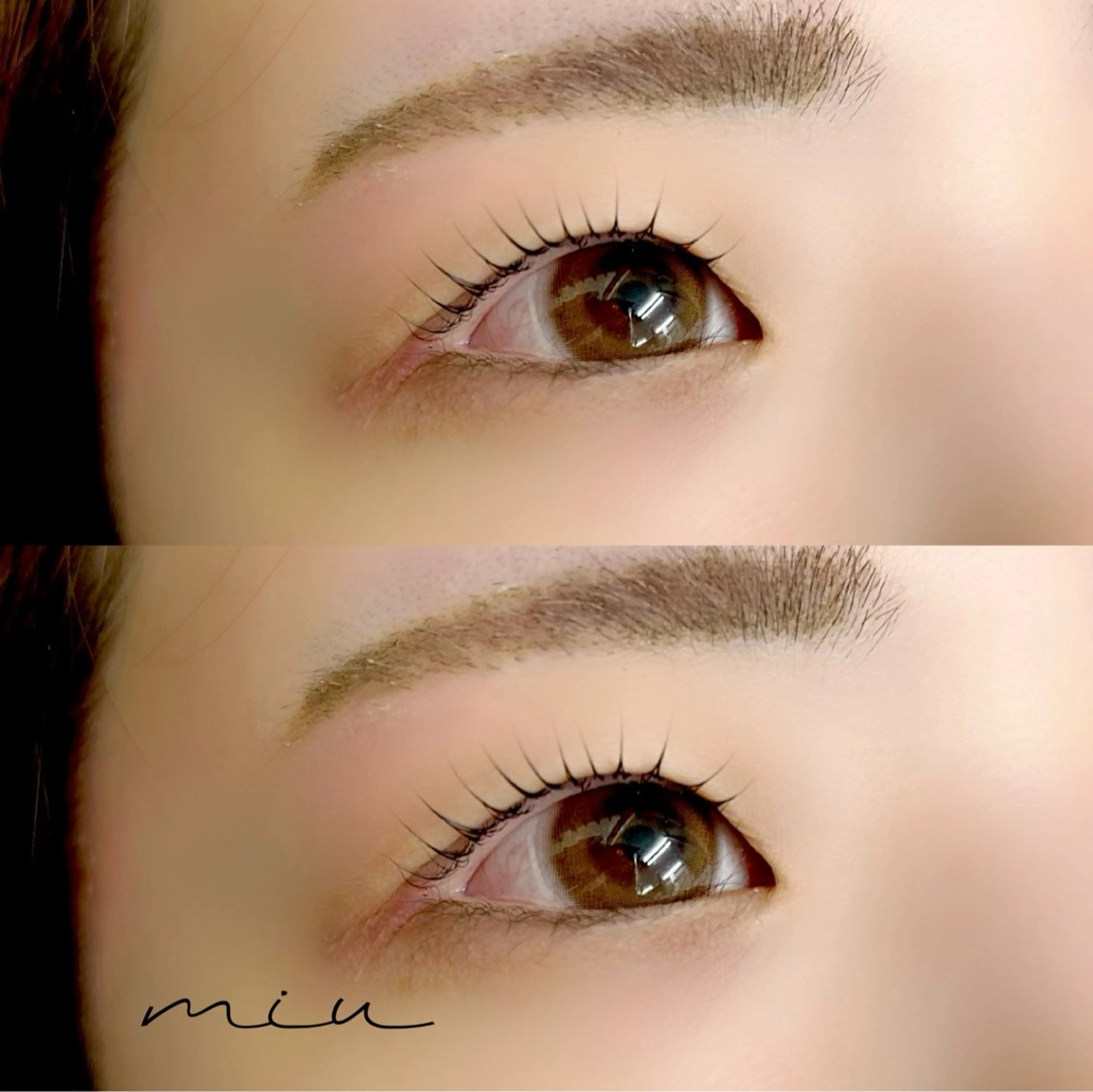 マツエク・マツパ 一重×まつ毛パーマ マツパ LED/バインド/ miu TOMOMIのマツエク・マツパデザイン