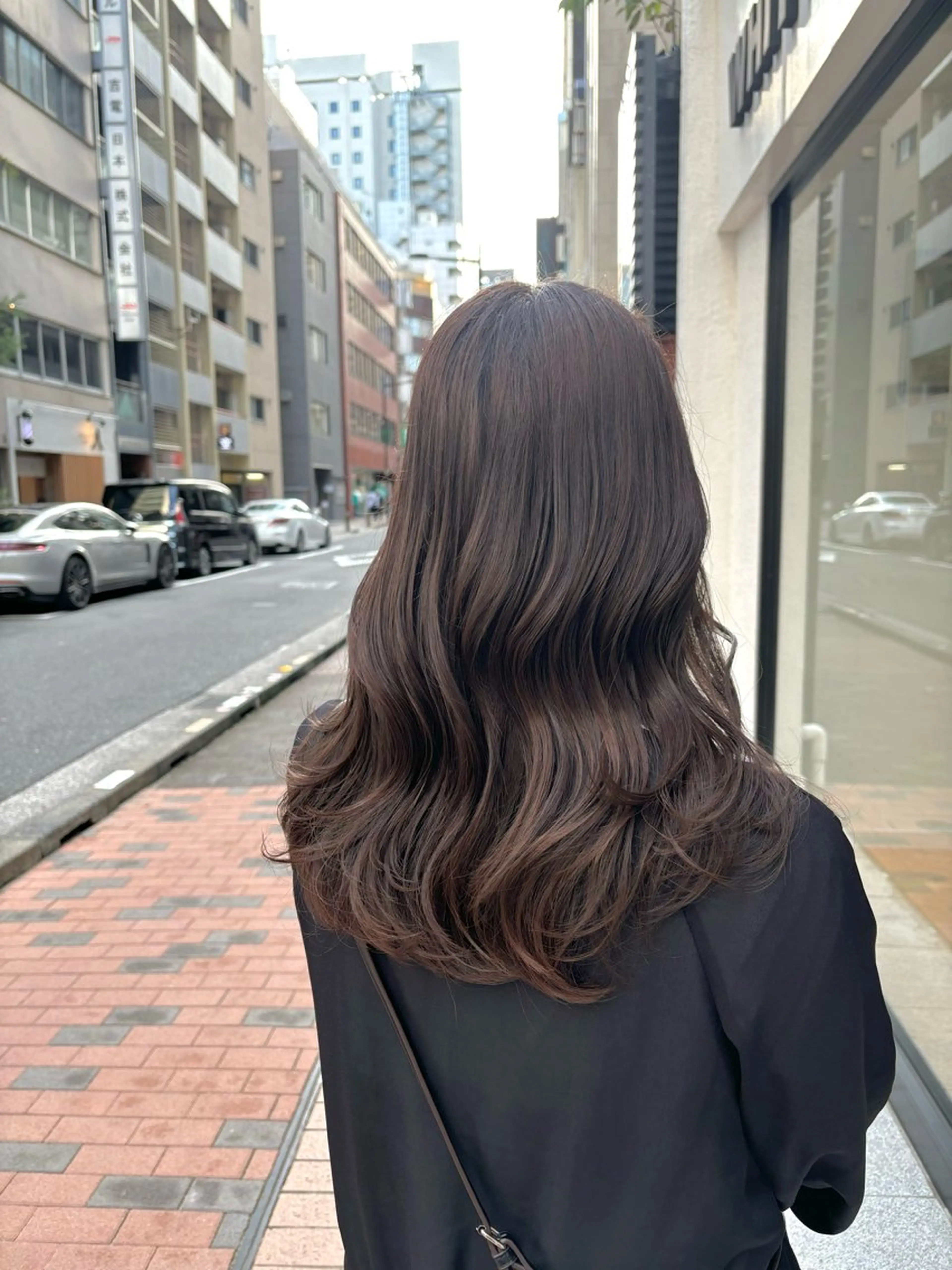 ロング カット ヘアカラー 縮毛矯正 トリートメント 🎀暖色カラー／ボブ 🎀MOMONAのヘアスタイル