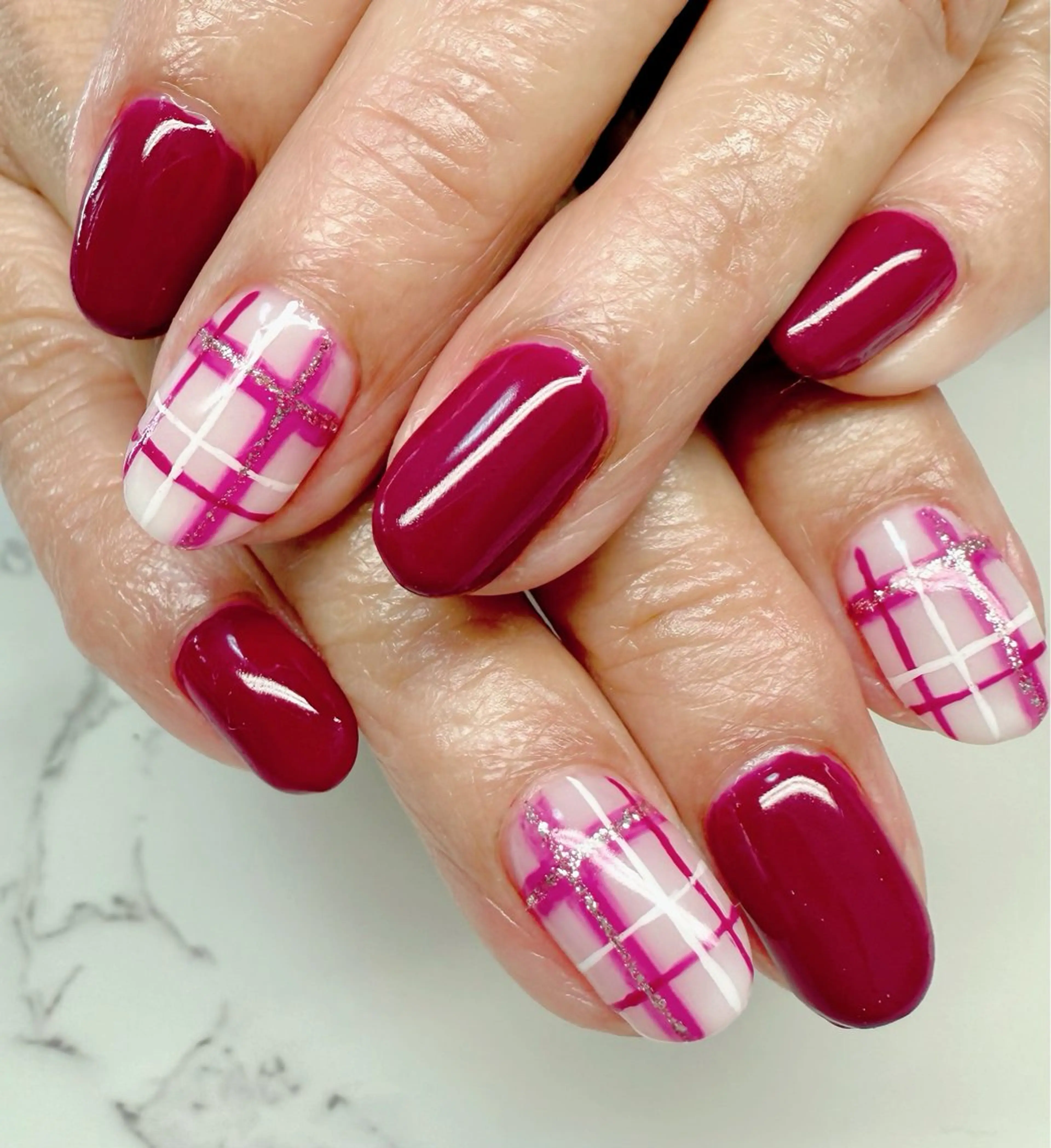 ネイル アートネイル チークネイル フレンチネイル 氷ネイル・うるうるネイル キラキラネイル M.N_ nailのネイルデザイン