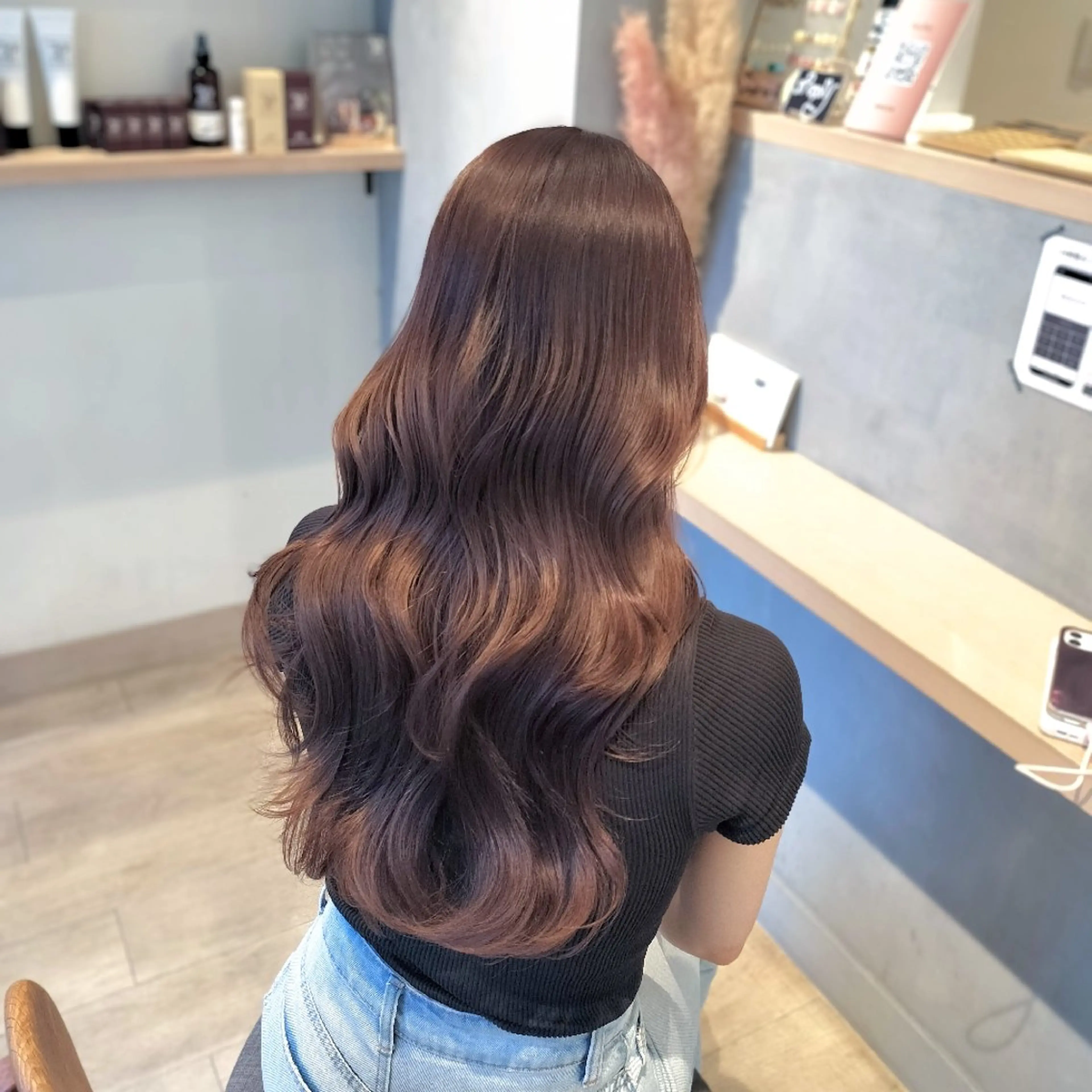 ロング カラー ROCCO ひなこのヘアスタイル