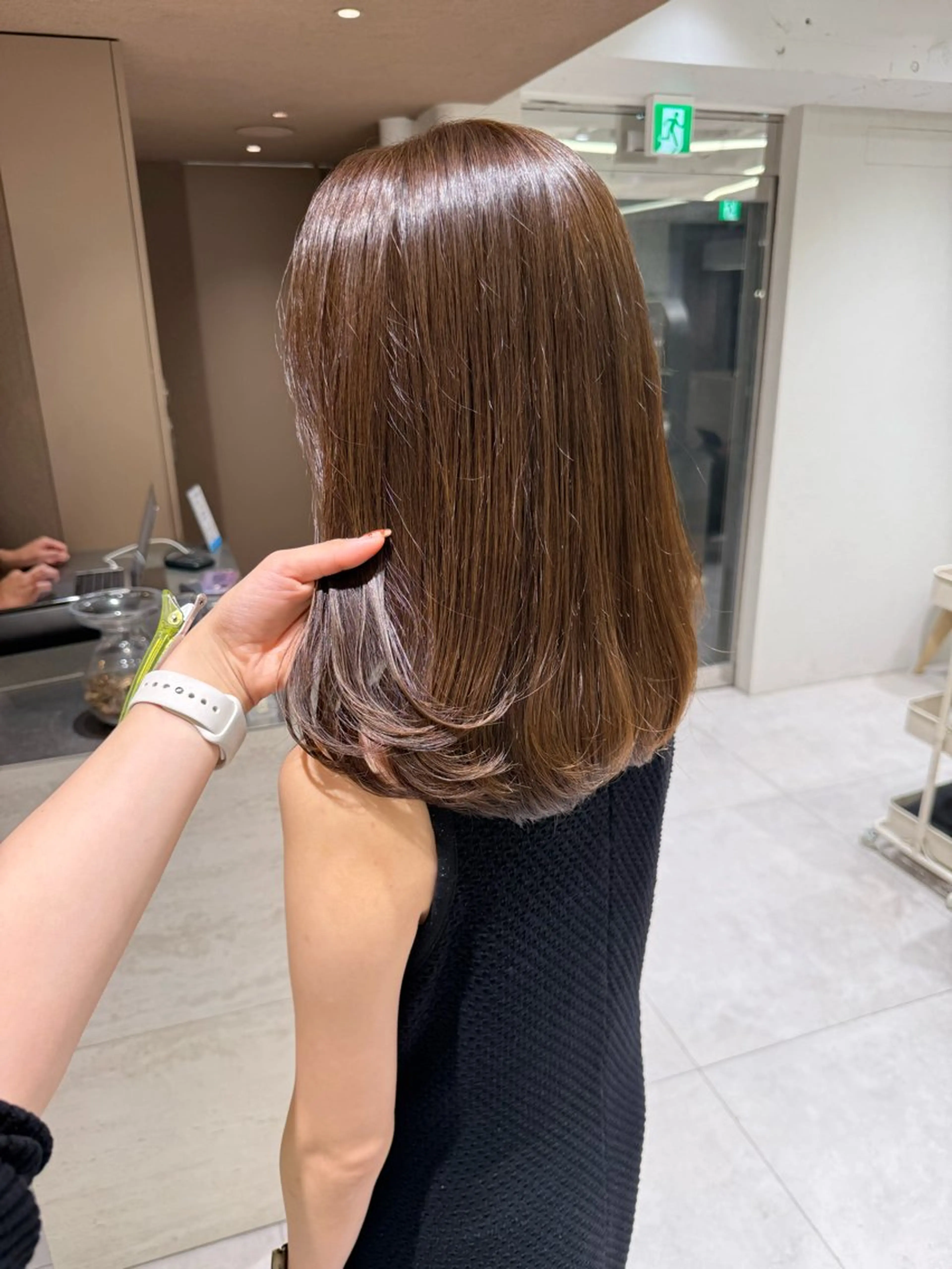 ロング カラー カット ヘアカラー トリートメント 赤みなし透明感カラー /🦋sayu🦋のヘアスタイル