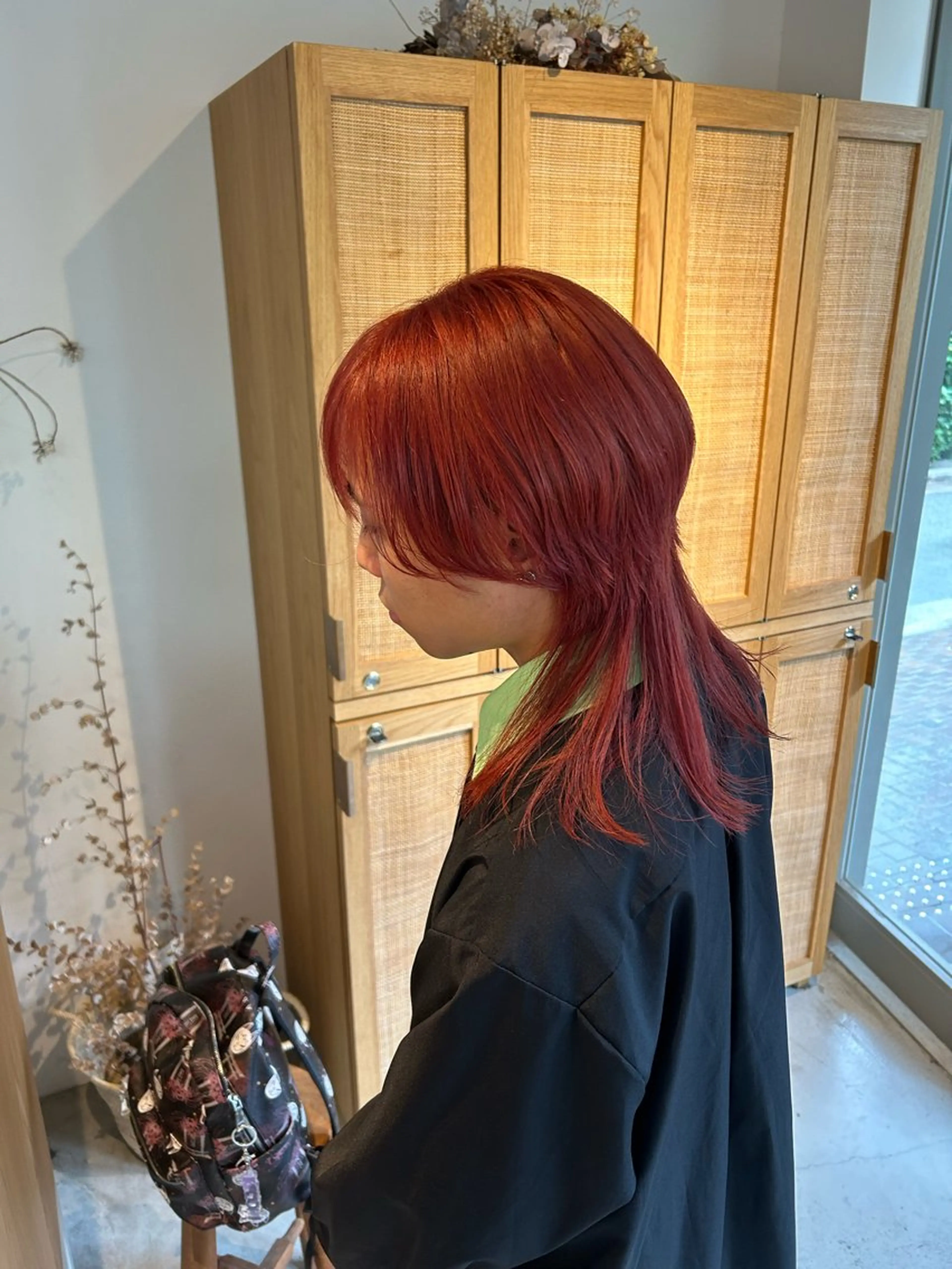 ミディアム カラー メンズ pele 梅田所属・PELEハイトーン shinobuのヘアスタイル