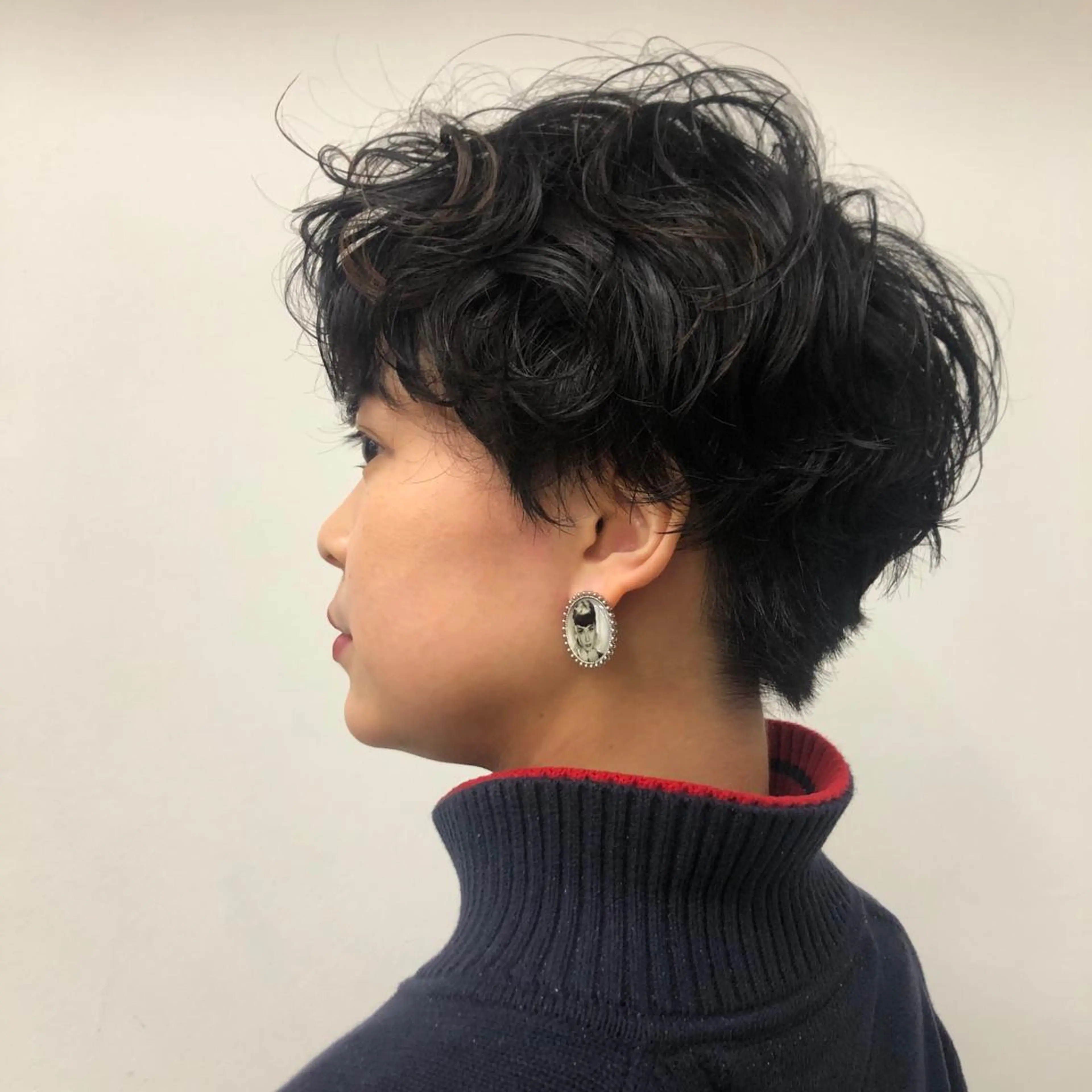 ショート パーマ ショートヘア スパイラルパーマ stand所属・ニュアンスヘア🌔 nanakoのヘアスタイル