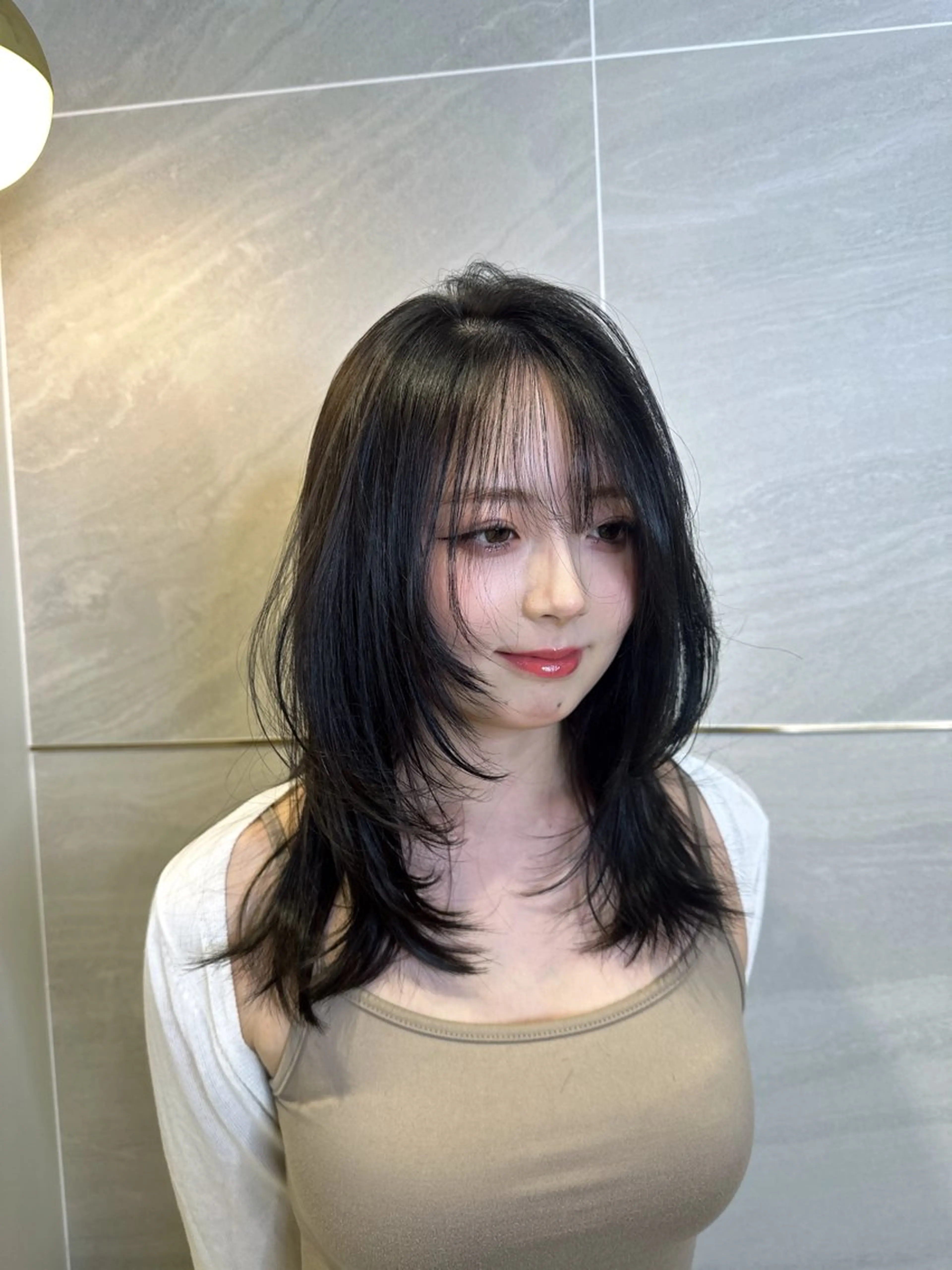 ミディアム カット 金子侑史 /縮毛矯正の人のヘアスタイル