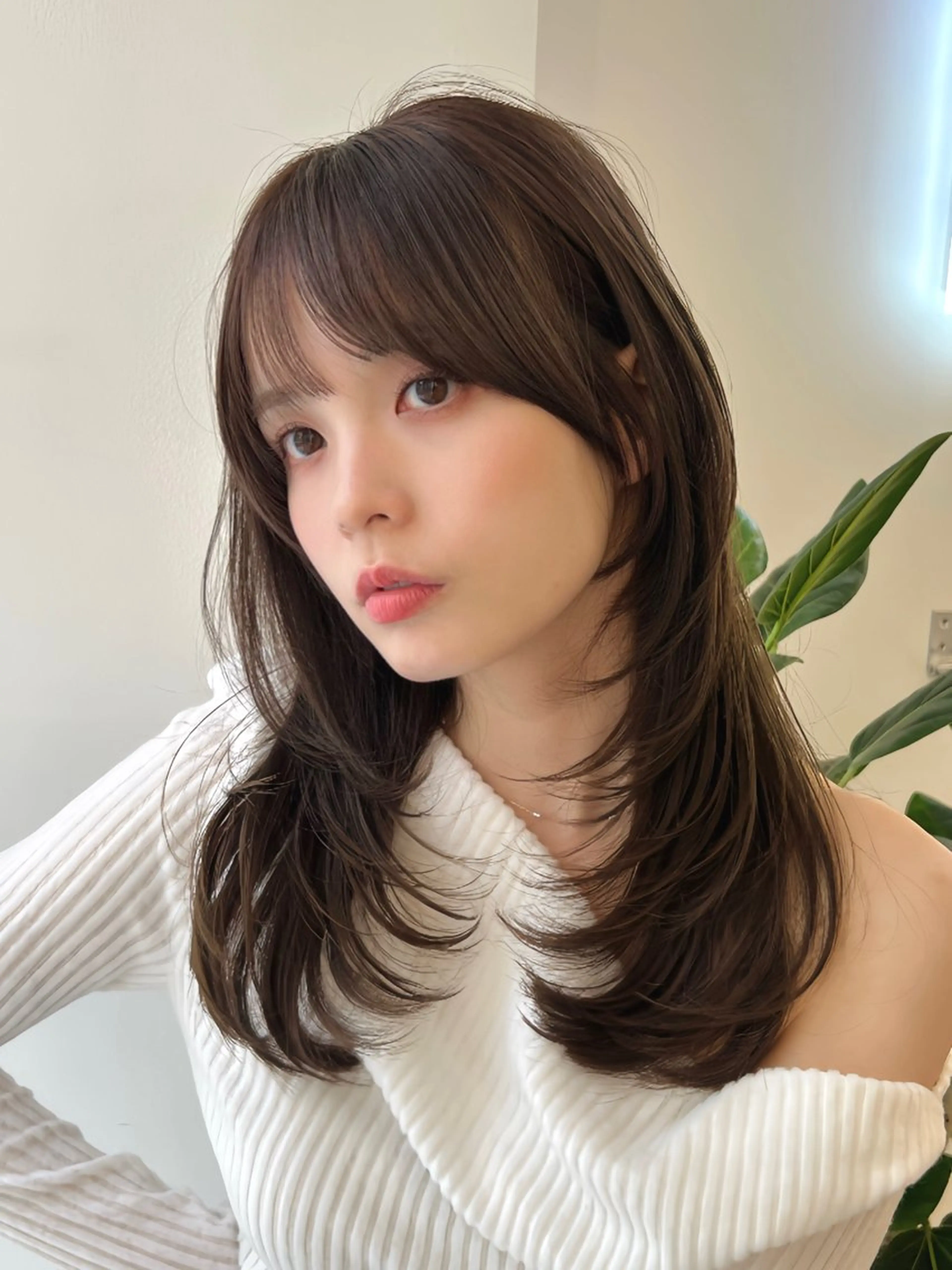 ミディアム カット ヘアカラー トリートメント ✨上品可愛い 時短艶髪/後藤✨のヘアスタイル