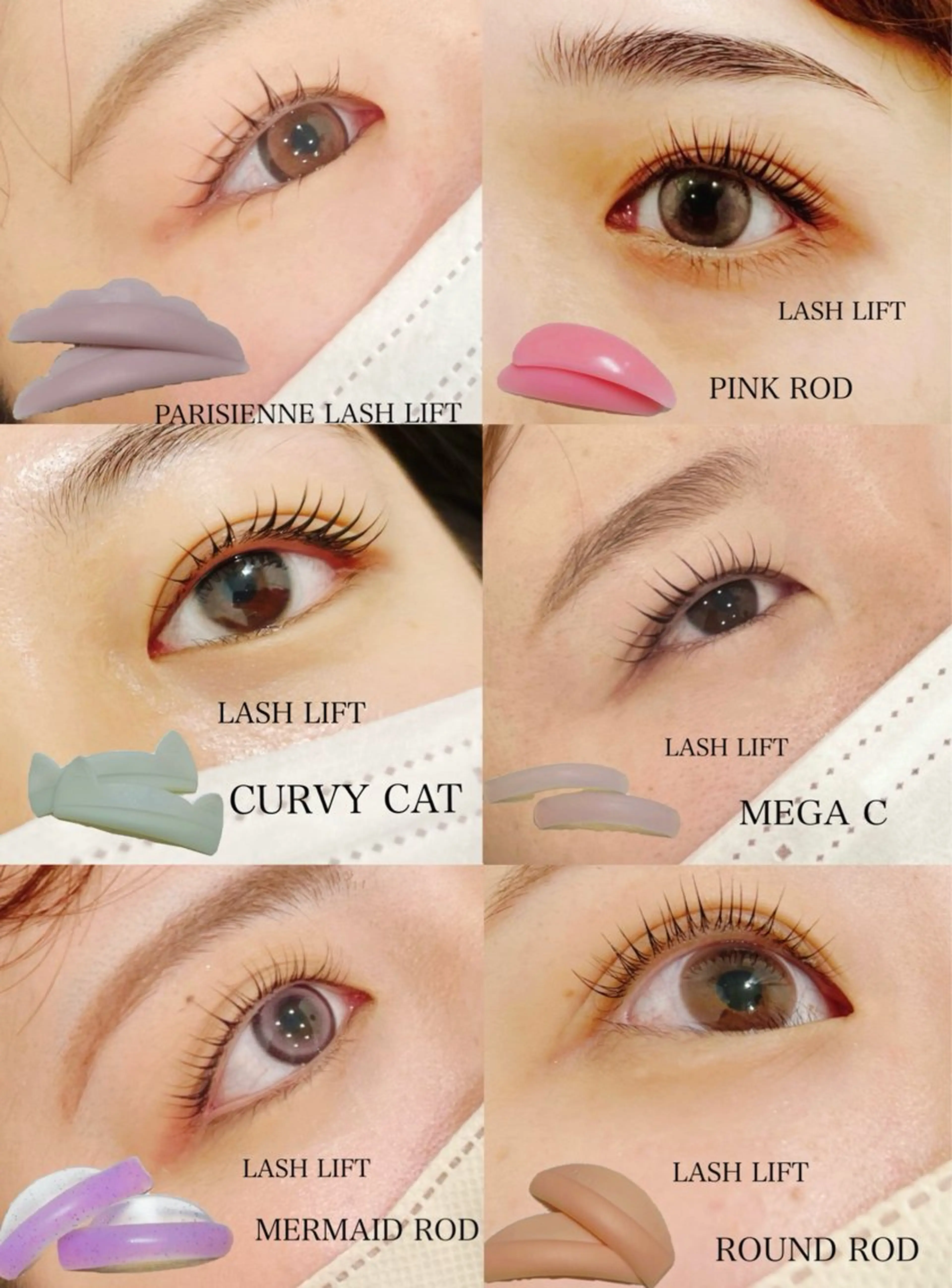 マツエク・マツパ パリジェンヌラッシュリフト 一重×まつ毛パーマ Well moon 🌙岩部のマツエク・マツパデザイン