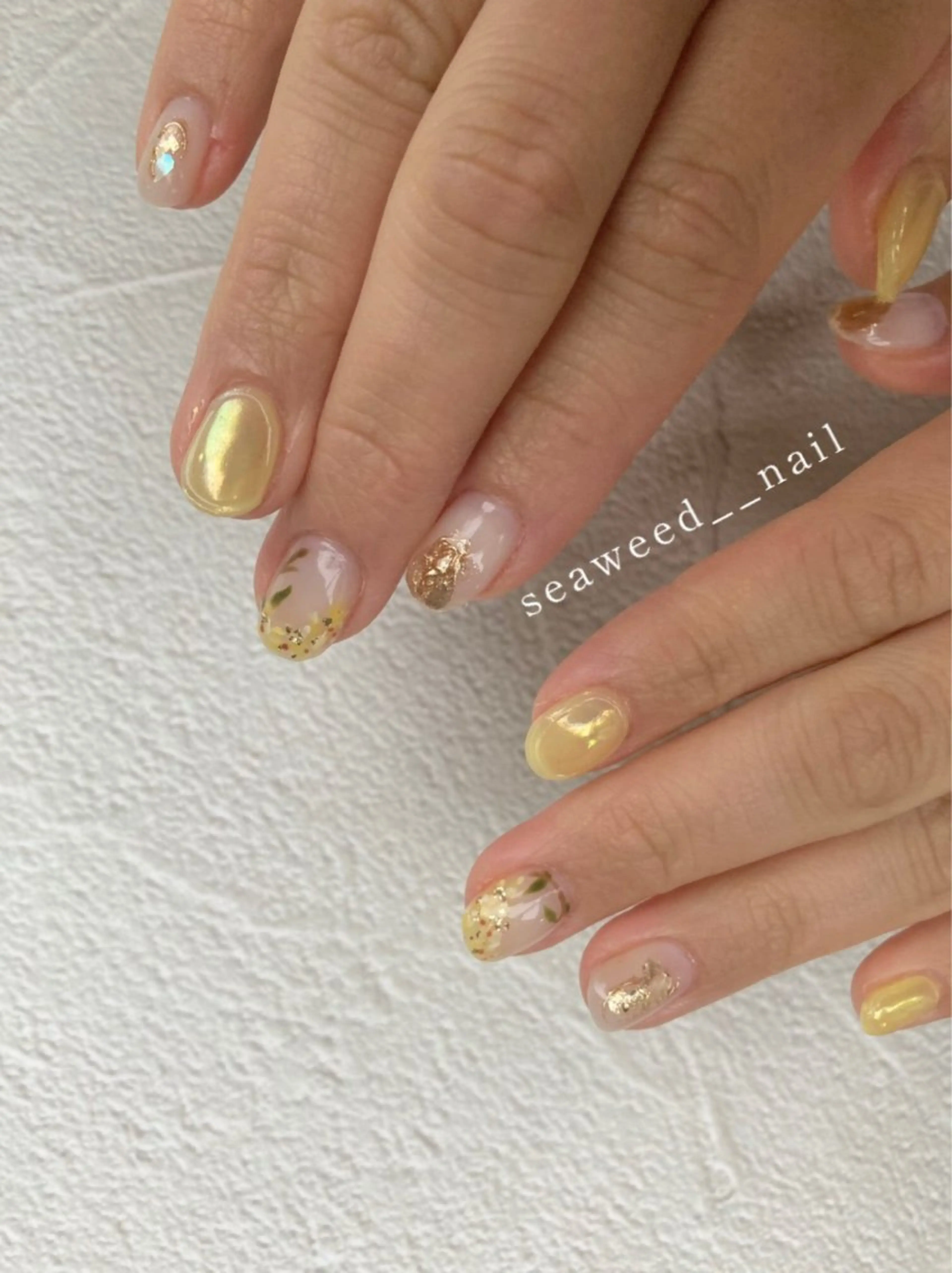 ネイル ハンドネイル seaweed nailのネイルデザイン