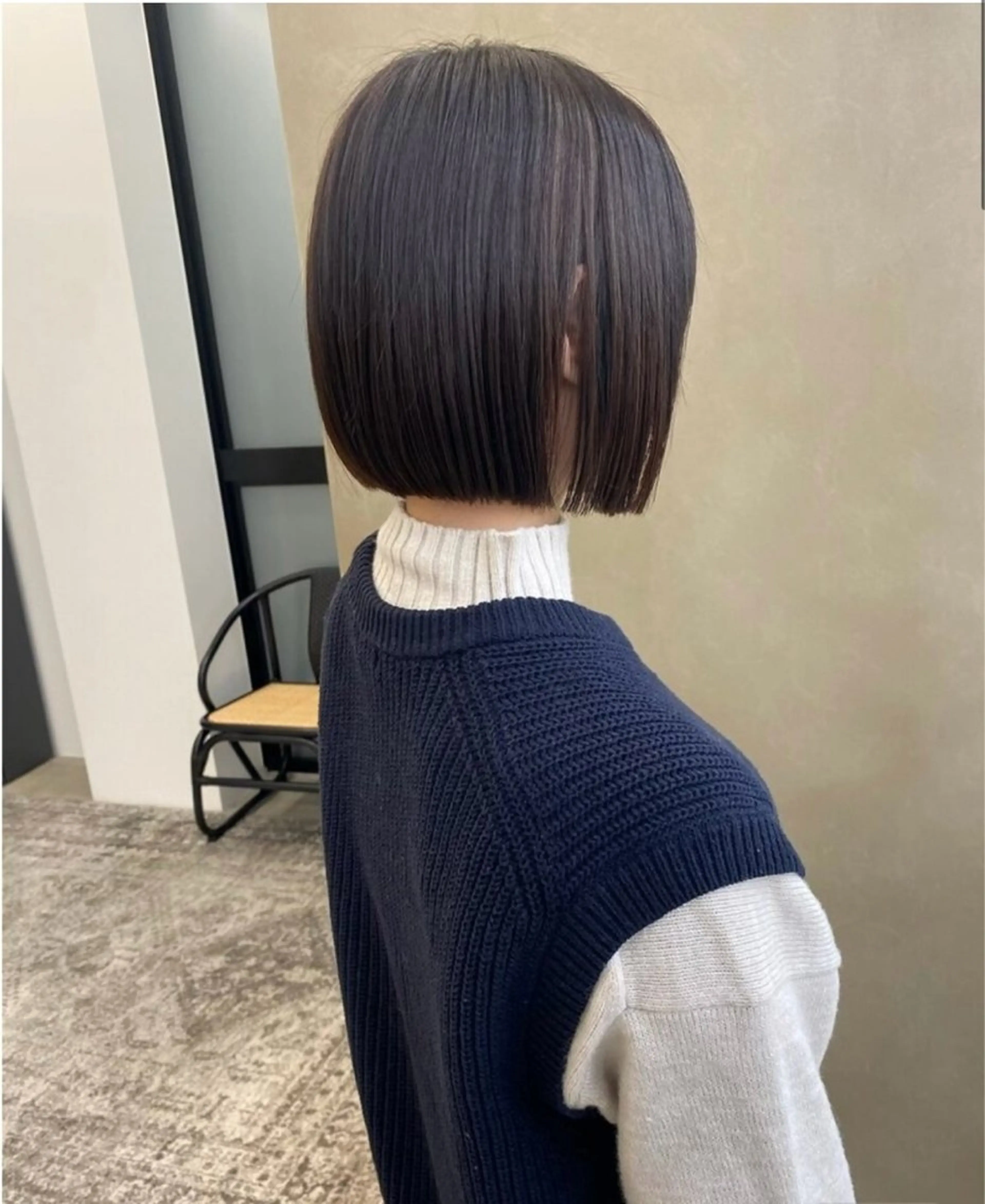 ミディアム カット ヘアカラー トリートメント noe tton所属・あゆな/名古屋/ ボブ/透明感カラーのヘアスタイル