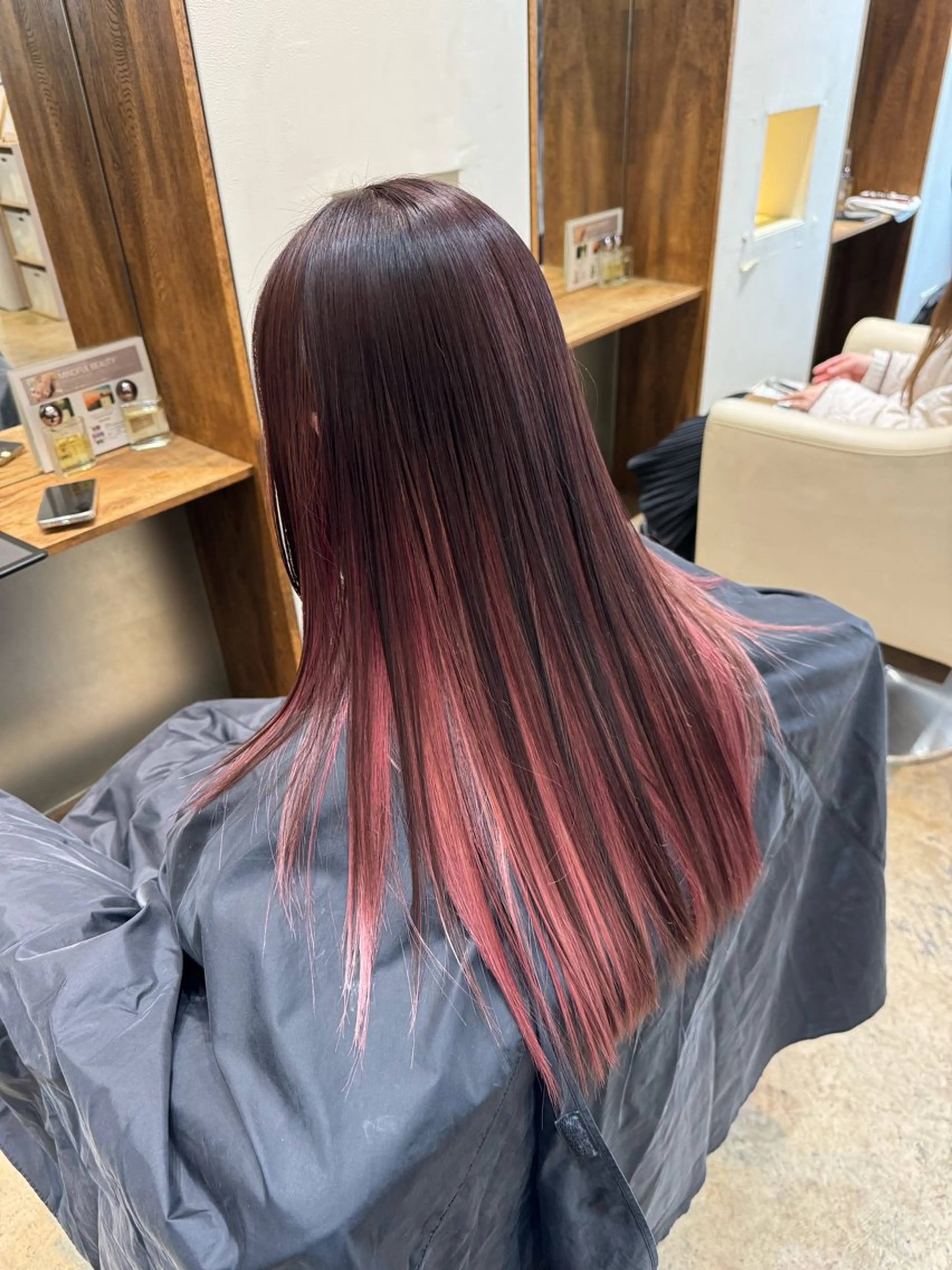 セミロング カラー カット ヘアカラー 入江 允のヘアスタイル