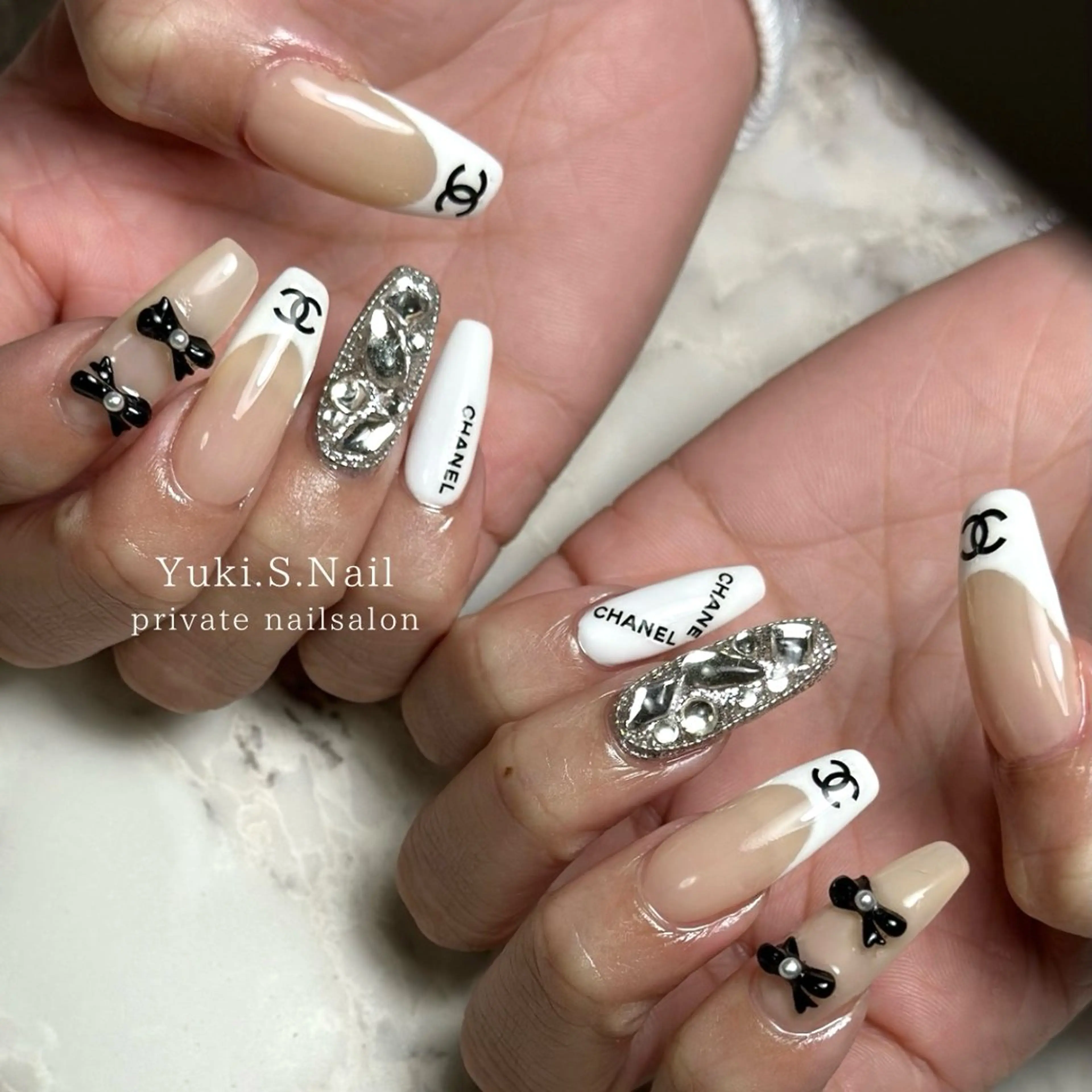 ロング ハンドネイル Yuki S.Nailのネイルデザイン