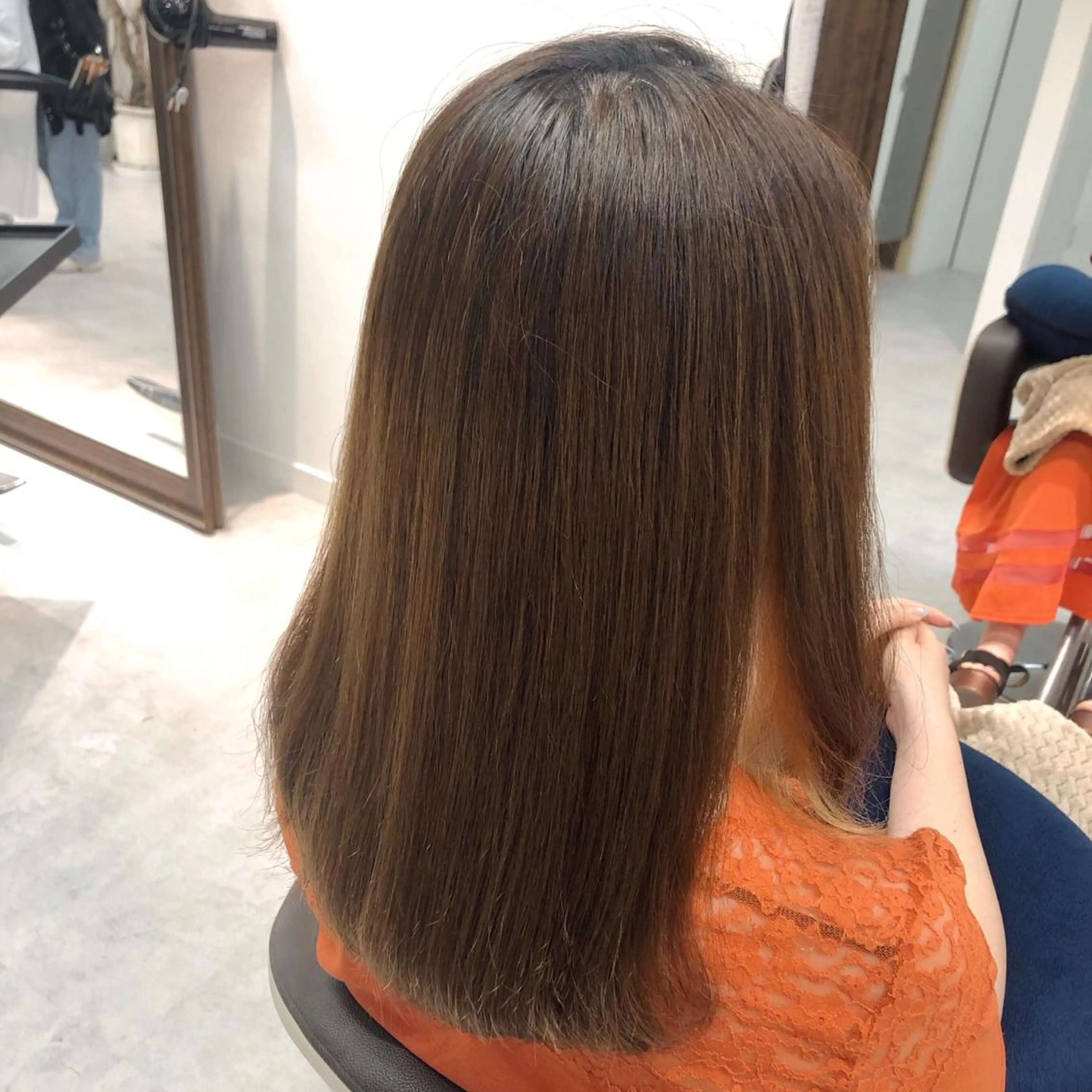 セミロング トリートメント これた🧸ヘアメ職人 ♡髪質改善♡カラーのヘアスタイル