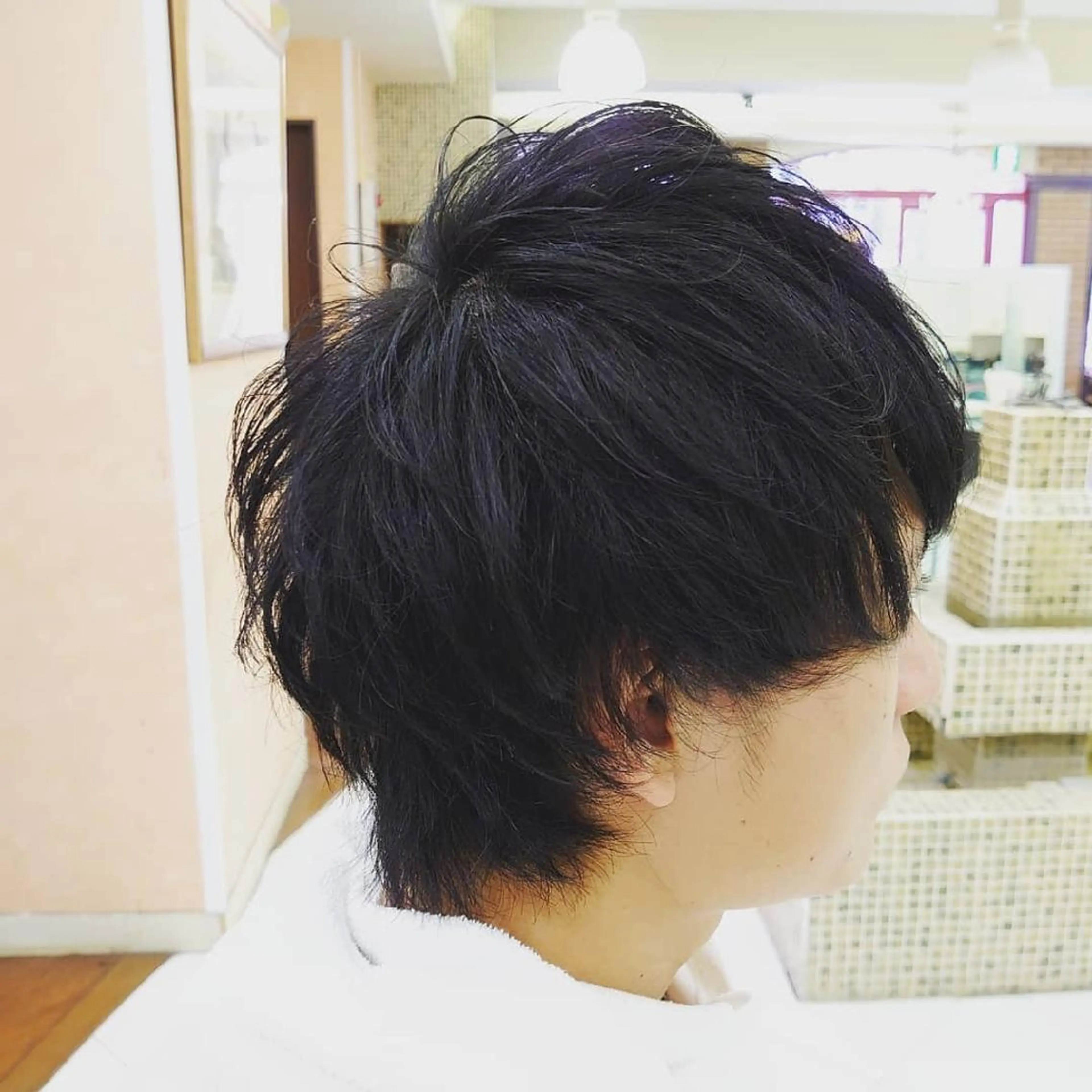 ショート メンズ マッシュウルフ マッシュ メンズウルフカット ウルフカット カット ヘアカラー トリートメント ヘッドスパ 🐺一ノ瀬 凌 / デザインウルフ🐺のヘアスタイル