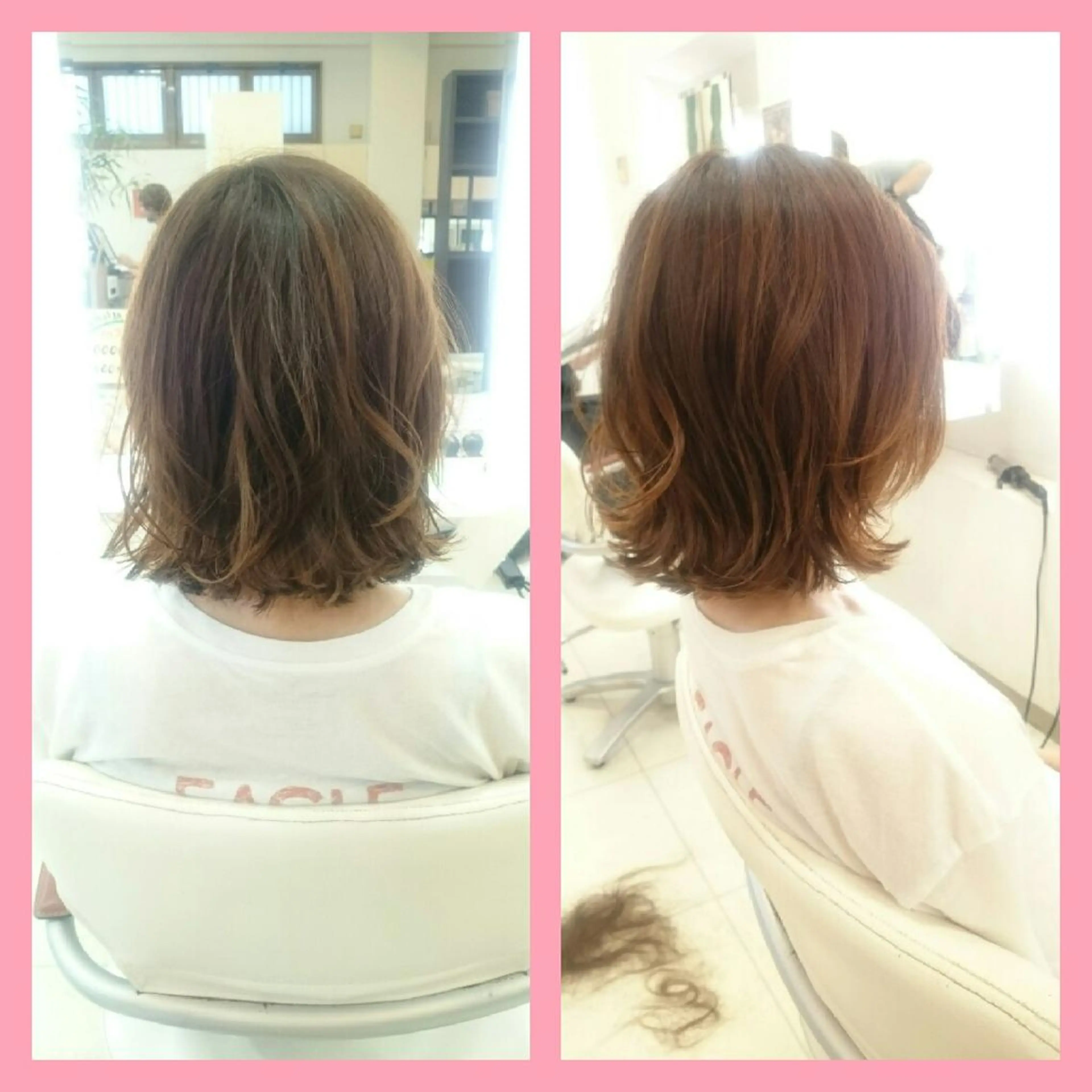 ミディアム キンジョウ エナミのヘアスタイル