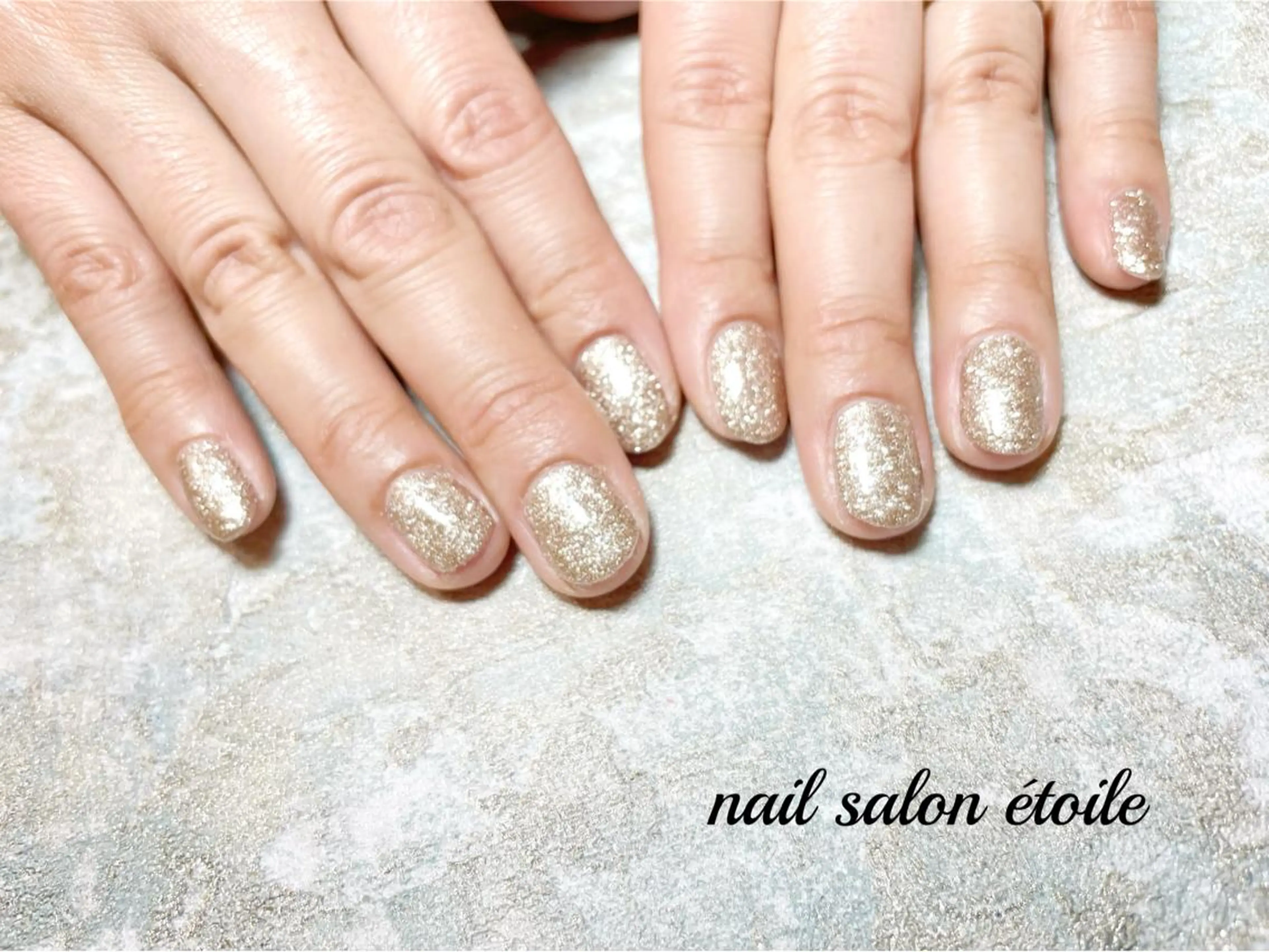 ネイル アートネイル ジェルネイル ラメ(グリッター) ワンカラーネイル ハンドネイル nail salon étoileのネイルデザイン