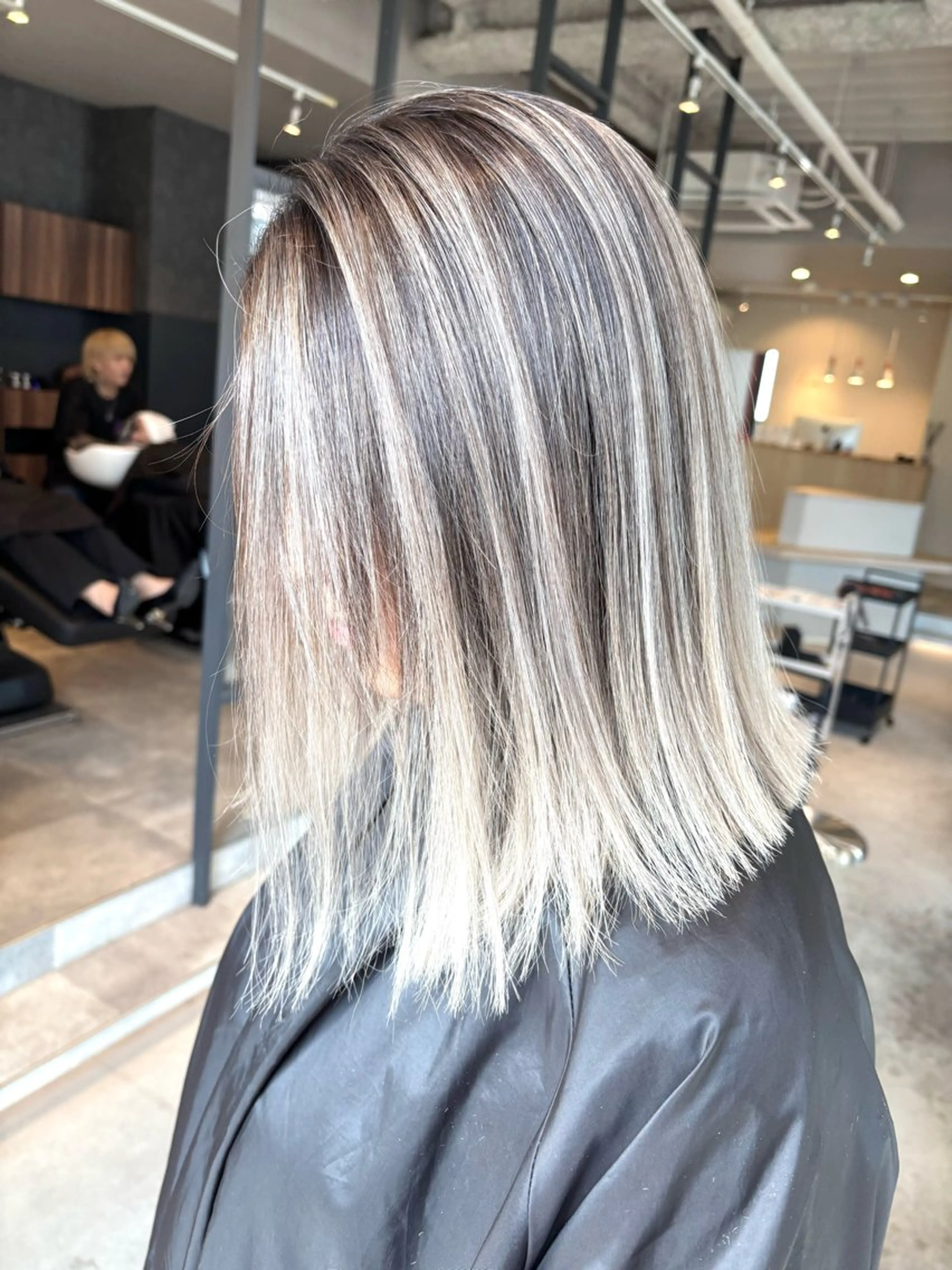 ミディアム カラー ヘアカラー Lia所属・皆木 智晴のヘアスタイル