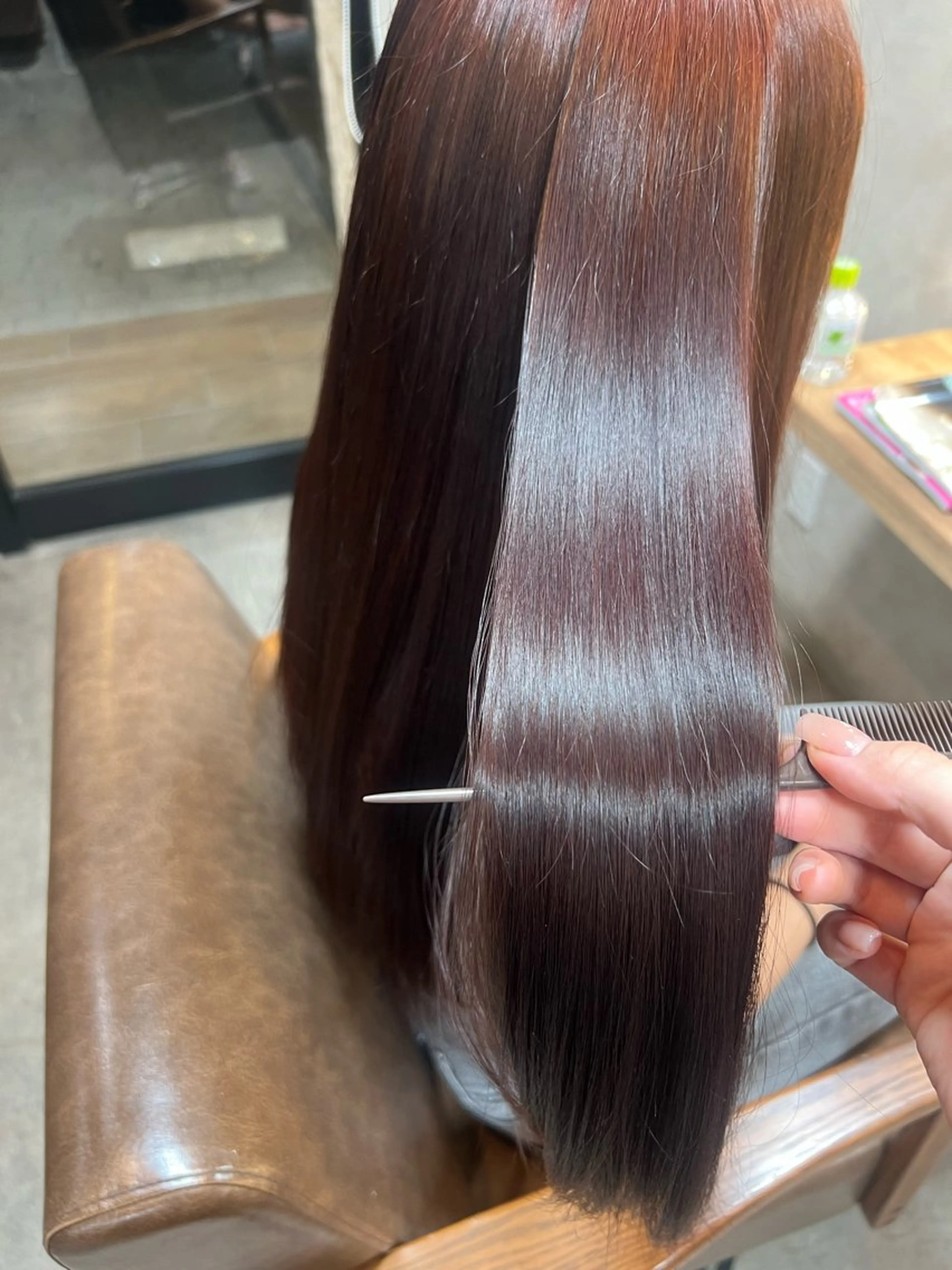 セミロング RIENS Xrea nanamiのヘアスタイル