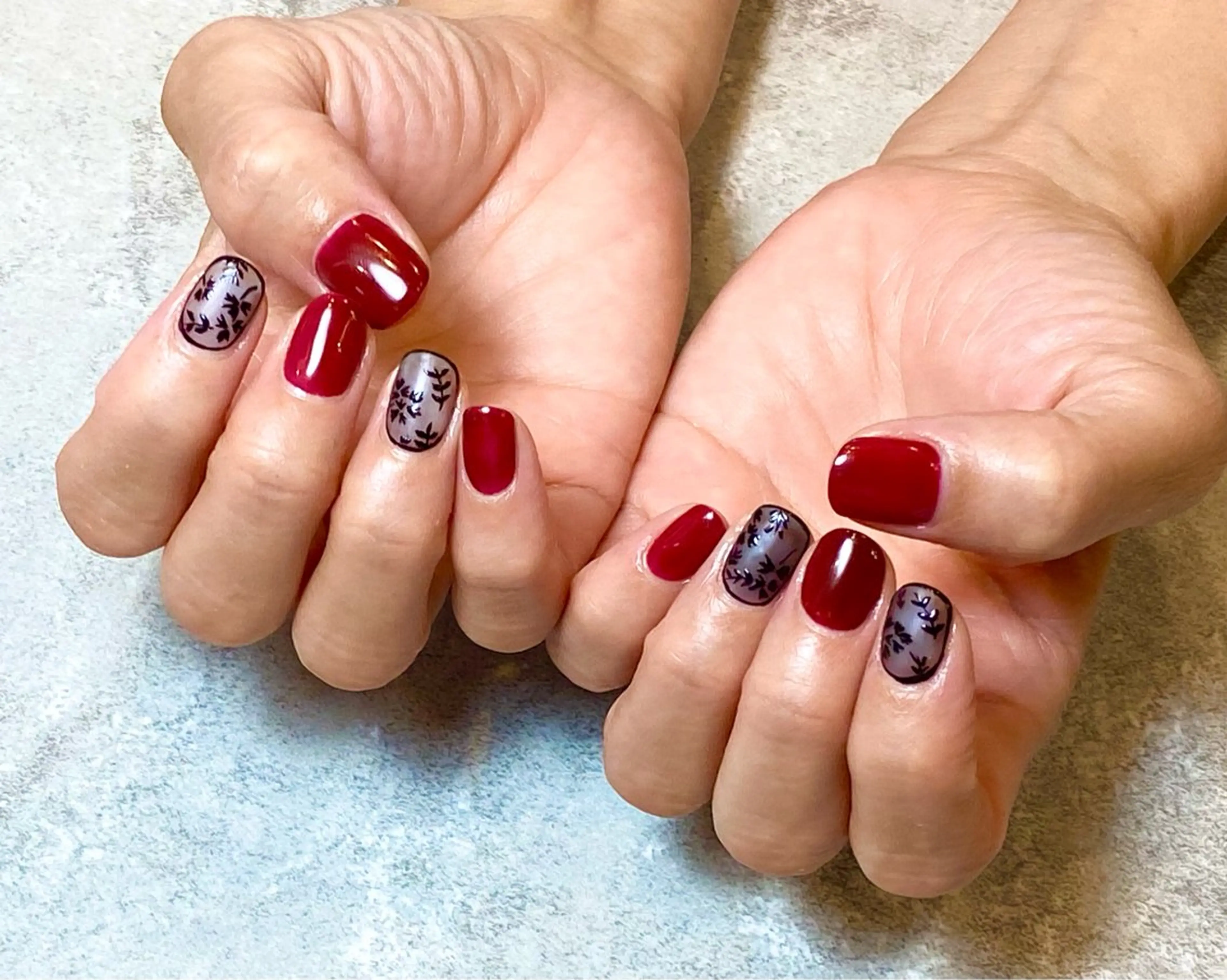 ネイル アートネイル ボルドー Narumi nailのネイルデザイン