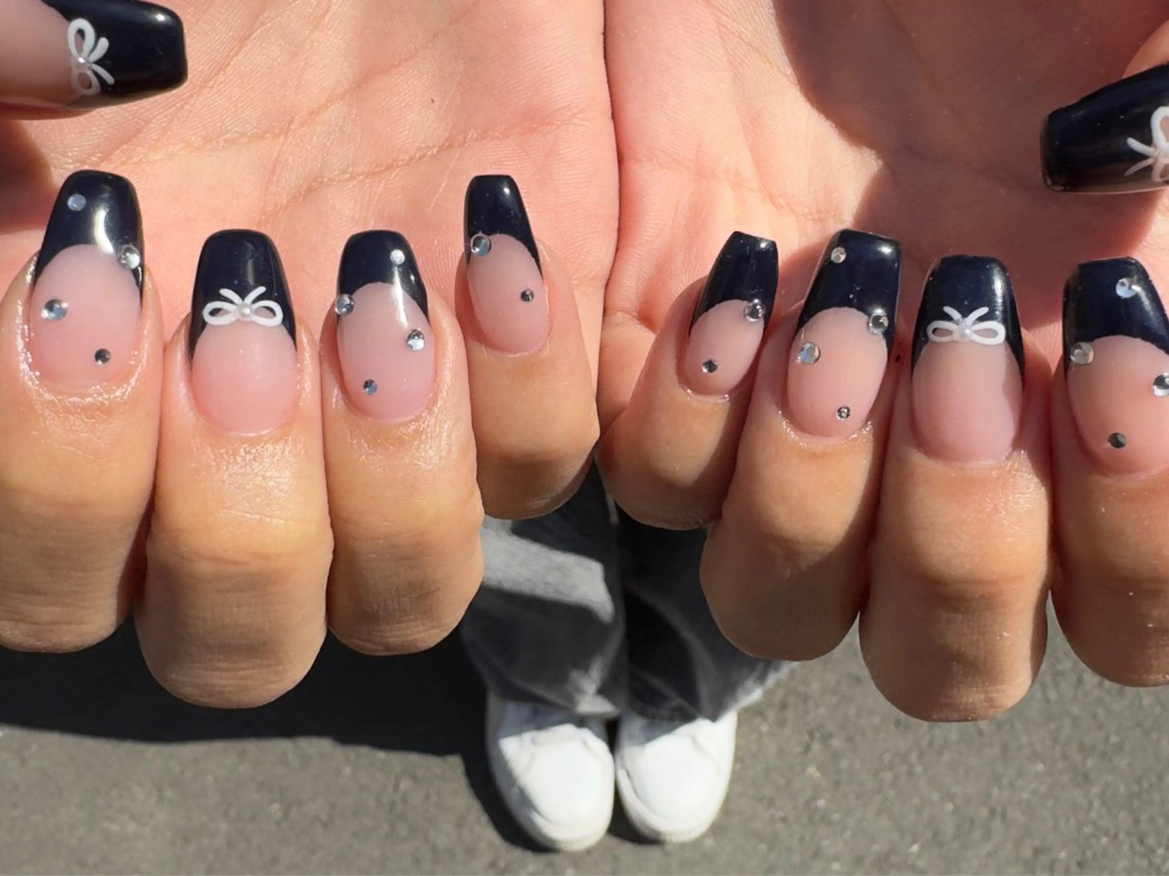 ネイル アートネイル フレンチネイル 韓国ネイル マグネットネイル 持ち込み MH_ Nailのネイルデザイン