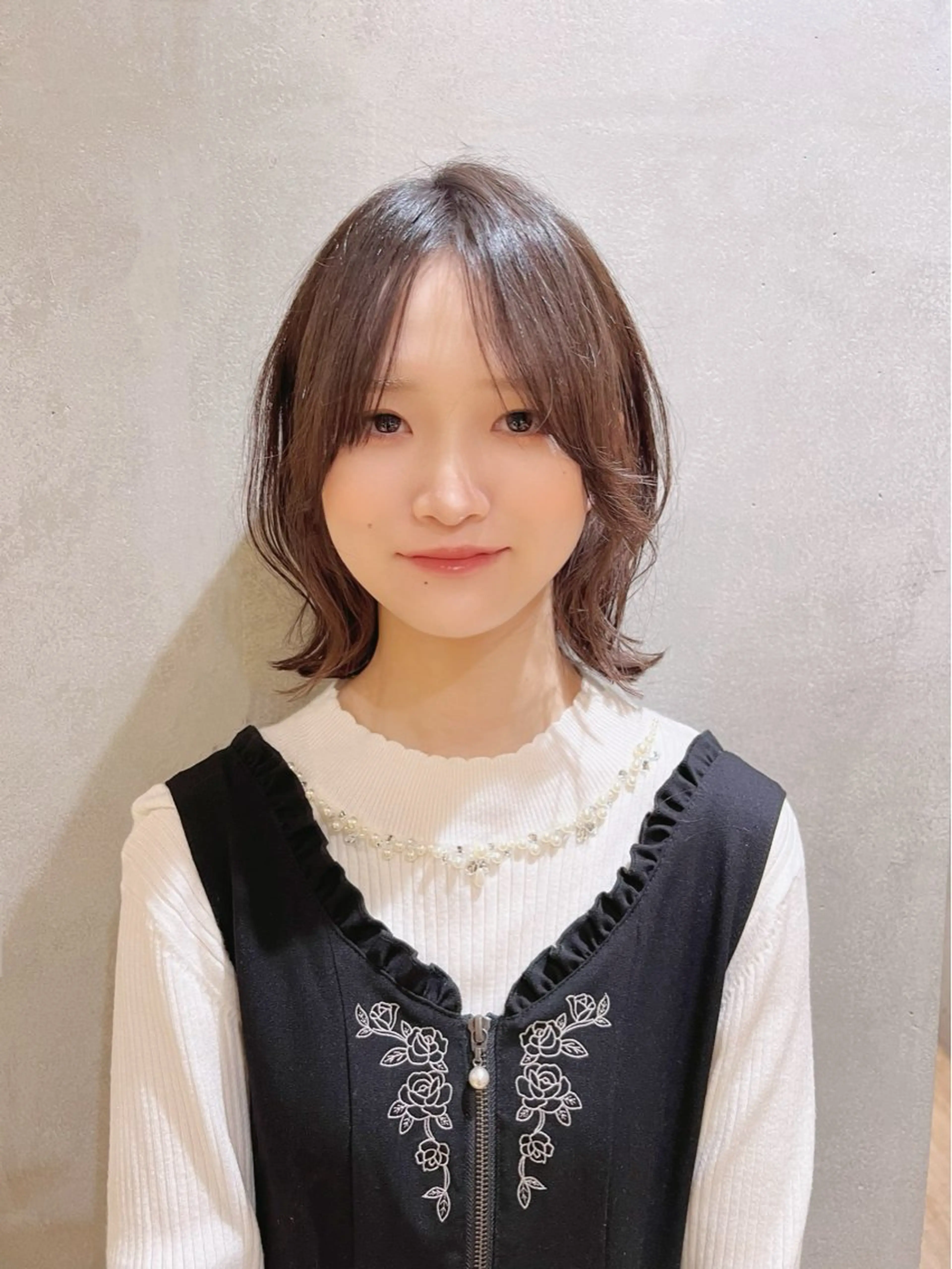 パーマ Say.石川葵 ショートボブ前髪のヘアスタイル