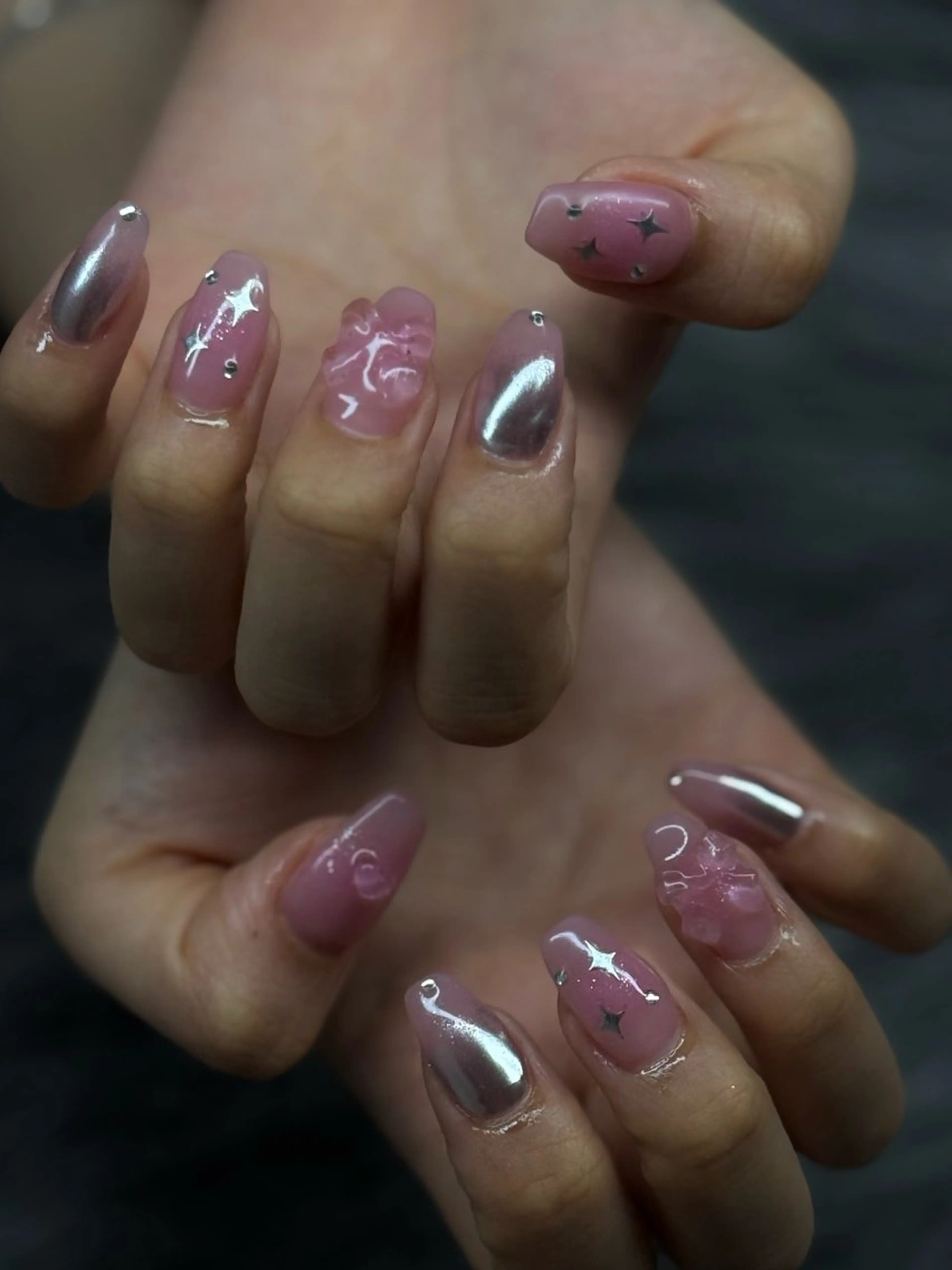 ネイル ハンドネイル MITSUME 🎀 yumeのネイルデザイン