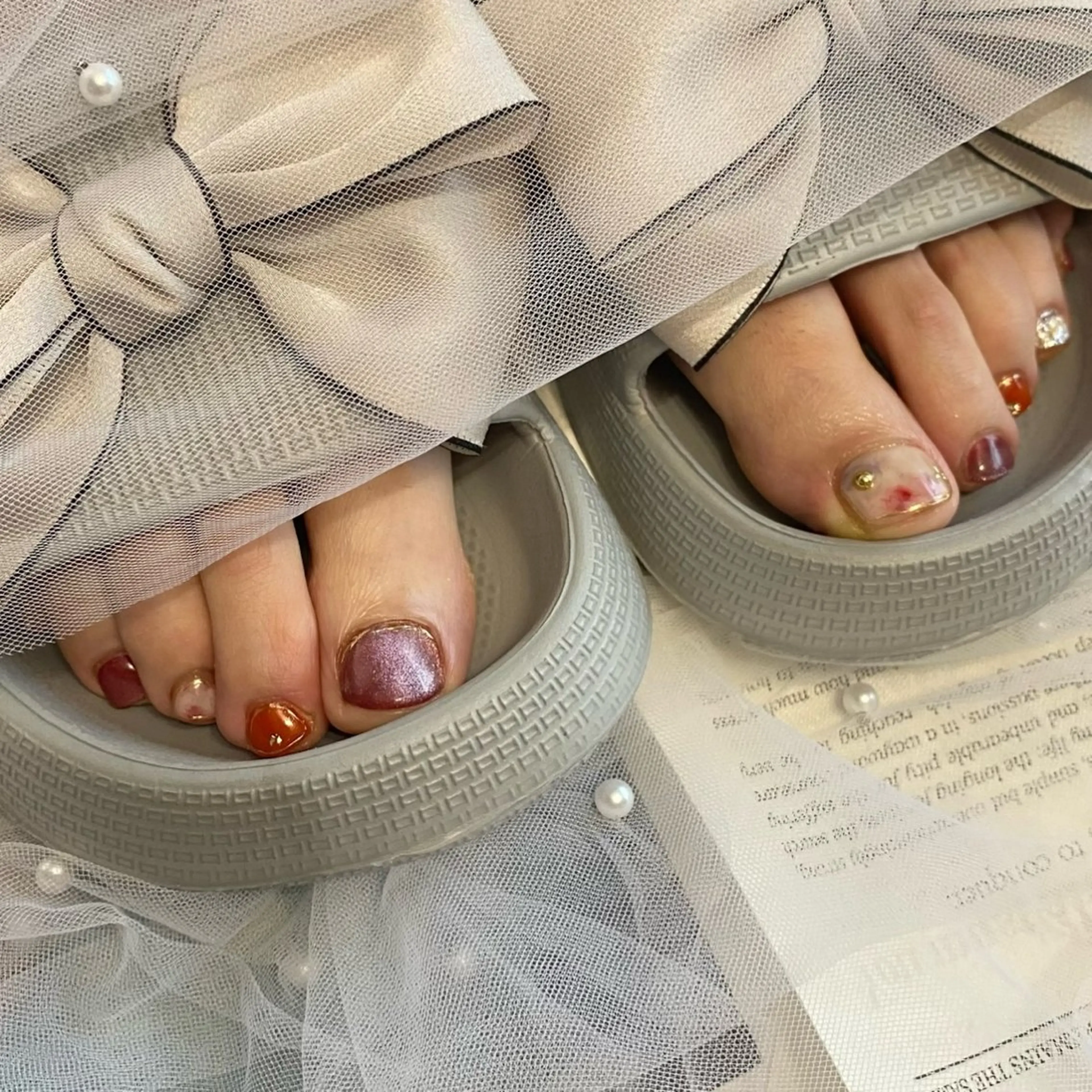 ネイル フットネイル nail salon maniのネイルデザイン