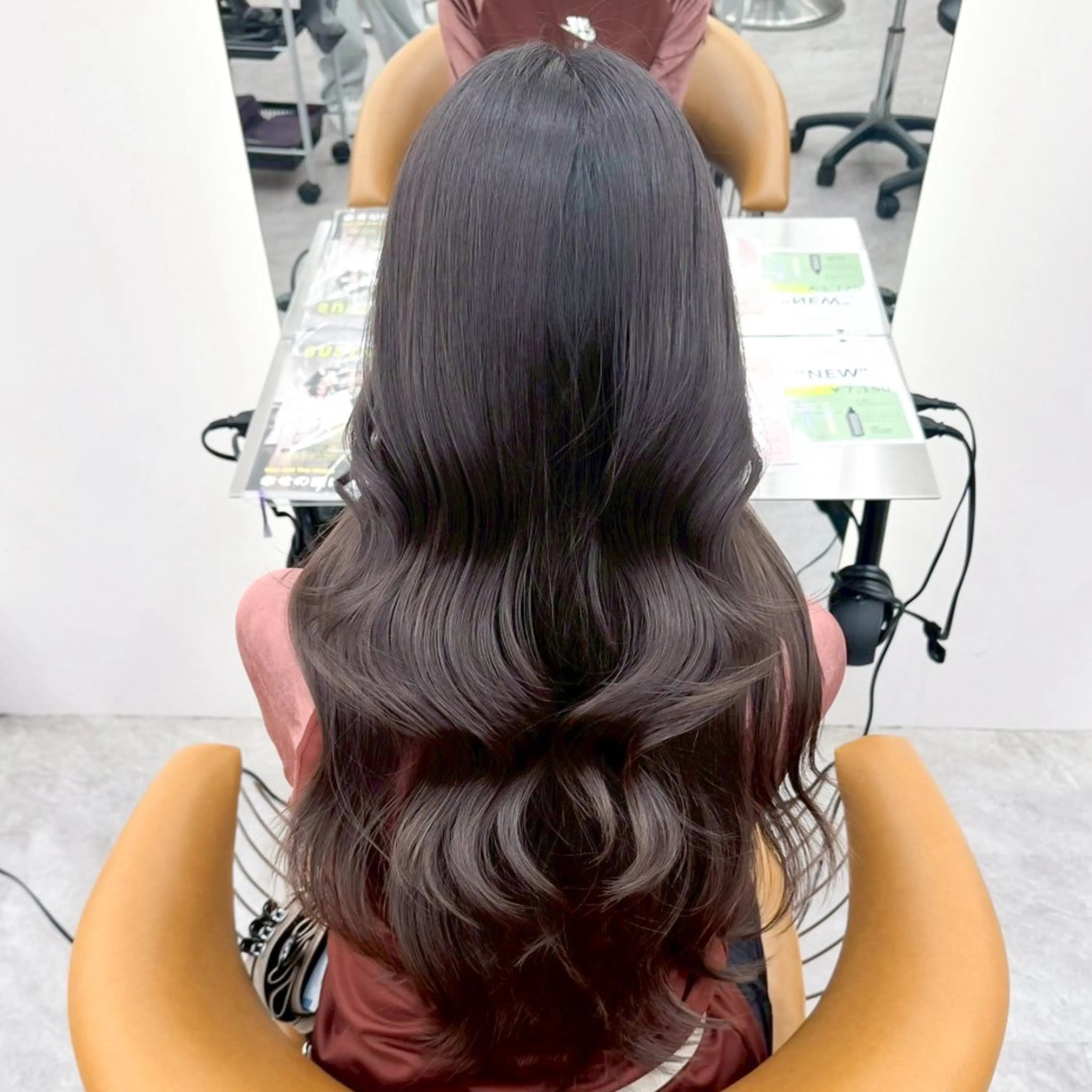 ロング カラー カット ヘアカラー トリートメント ストンボブ/レイヤー 透明感カラー/ヒデジのヘアスタイル