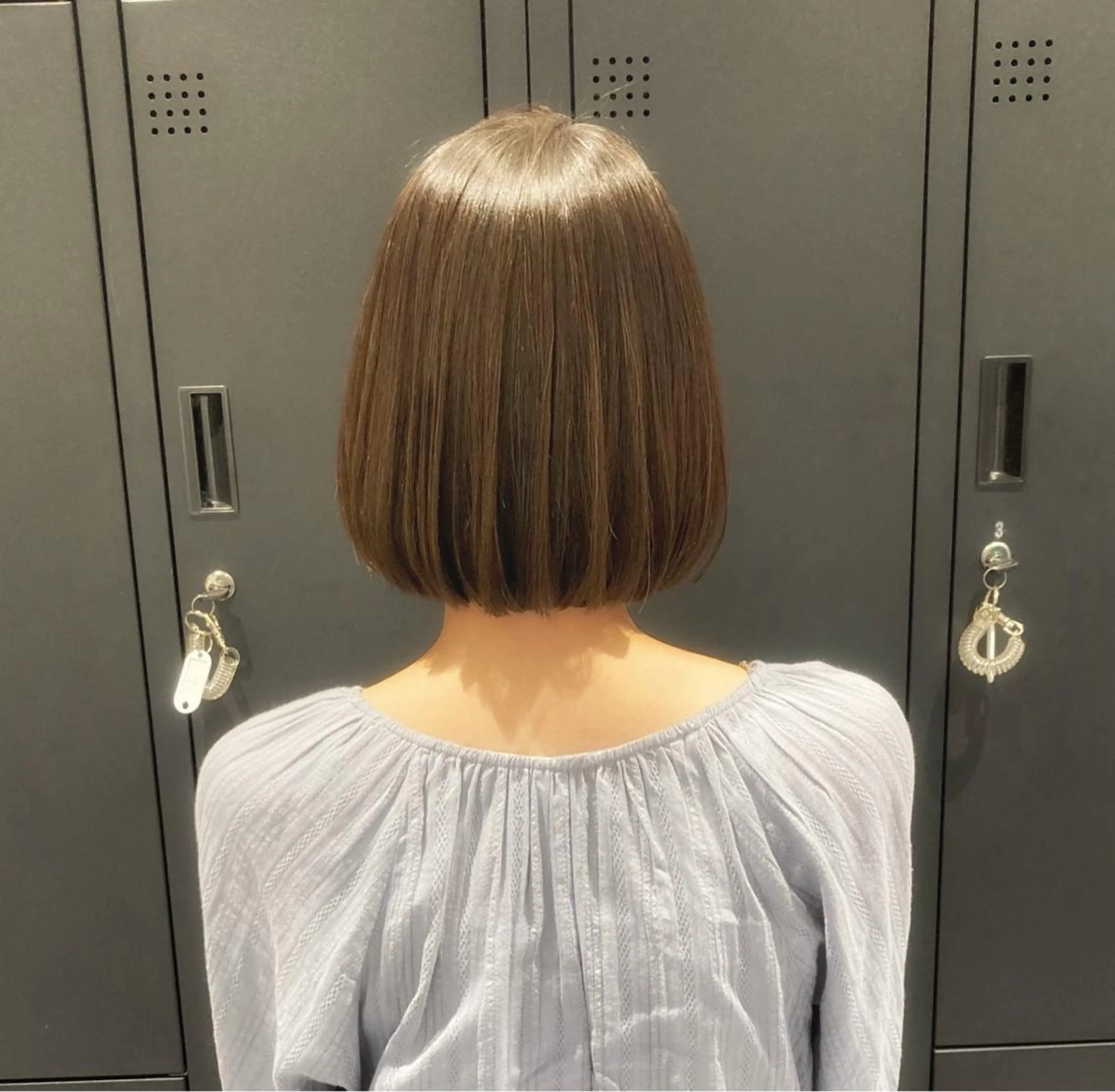 ショート 切りっぱなしボブ ボブ 透明感カラー☆ 中村隆寛のヘアスタイル