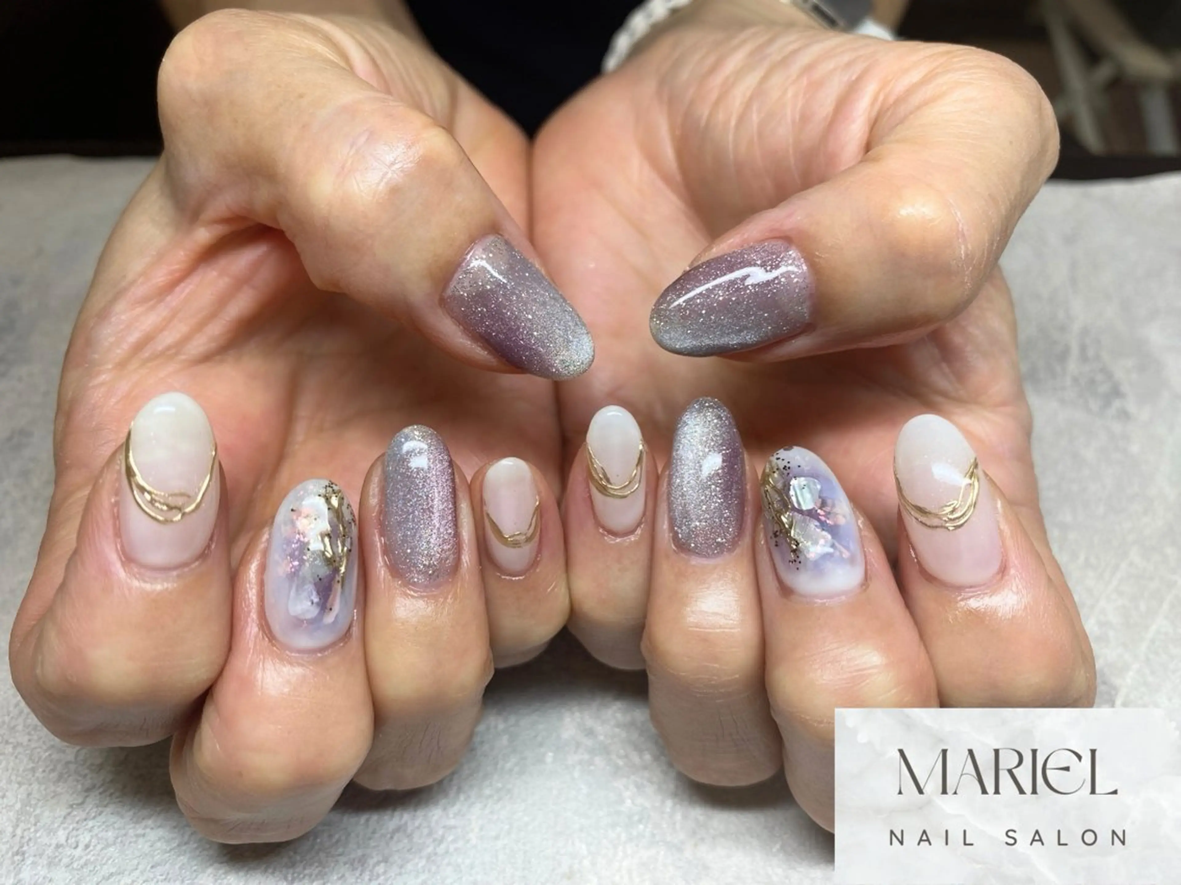 ネイル マグネットネイル ハンドネイル ネイルサロンMARIEL所属・nailist marieのネイルデザイン