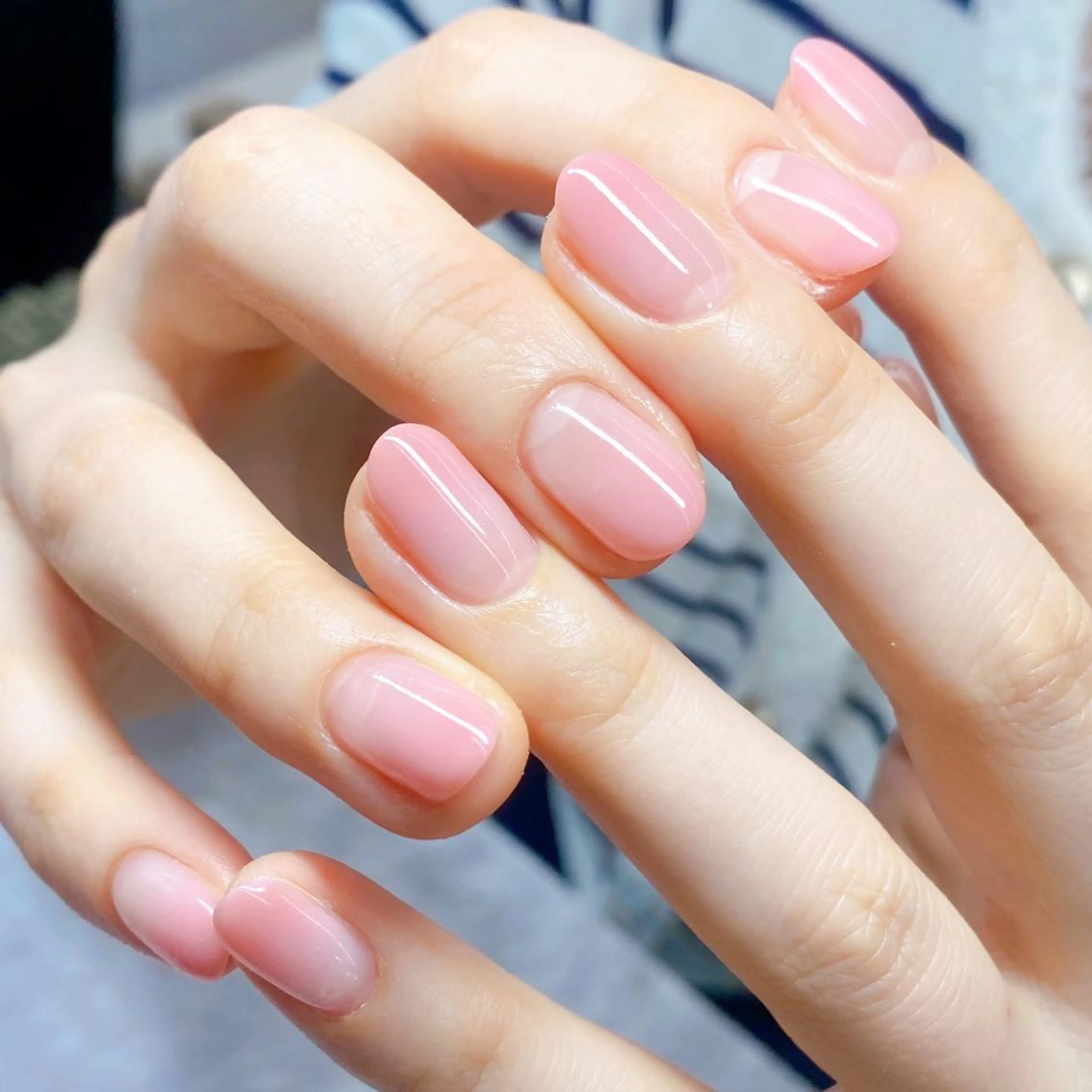 ネイル グラデーション ピンク ハンドネイル 💐ka yo💐（東白楽）のネイルデザイン