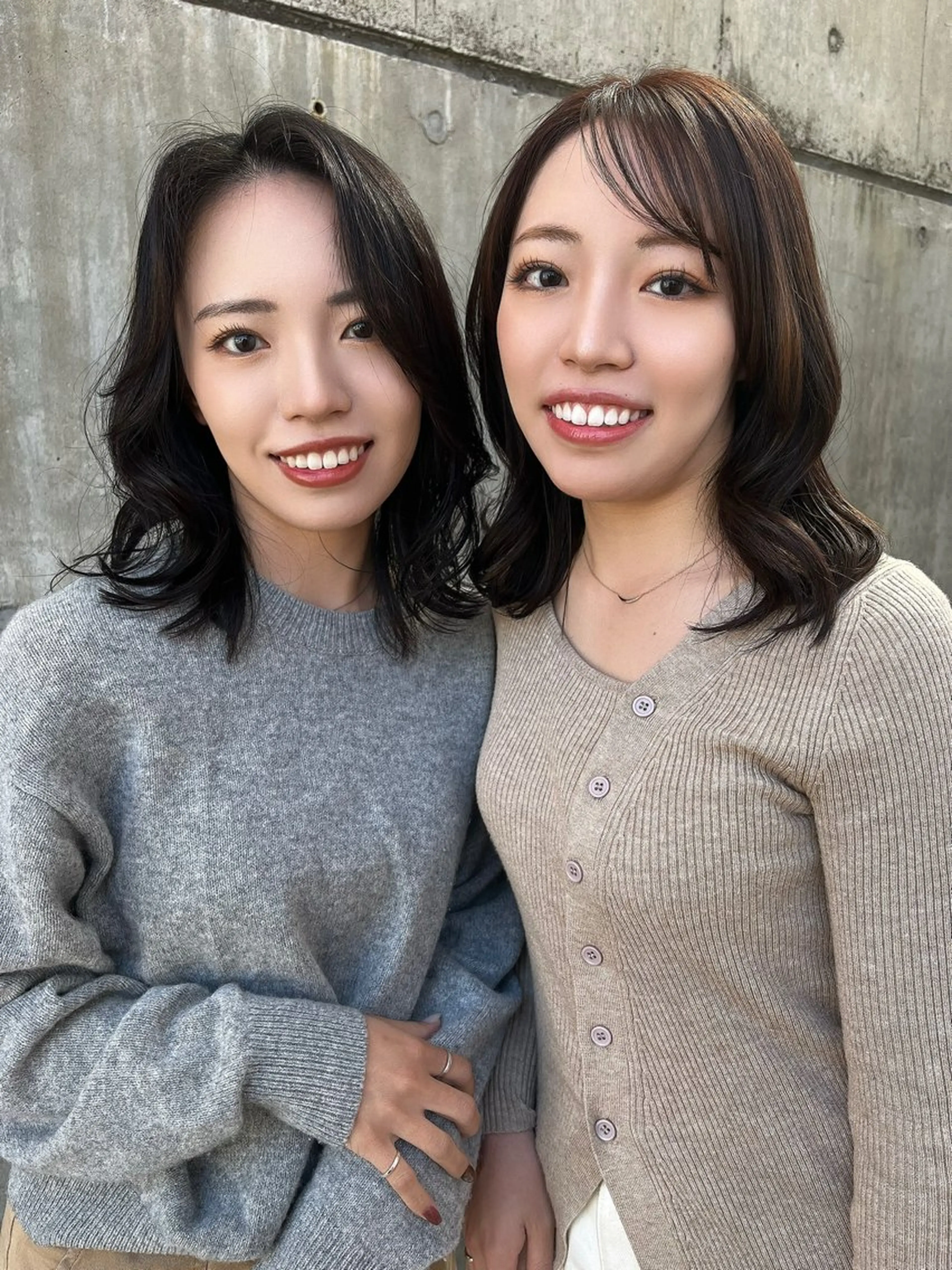 ミディアム 林 和香菜のヘアスタイル