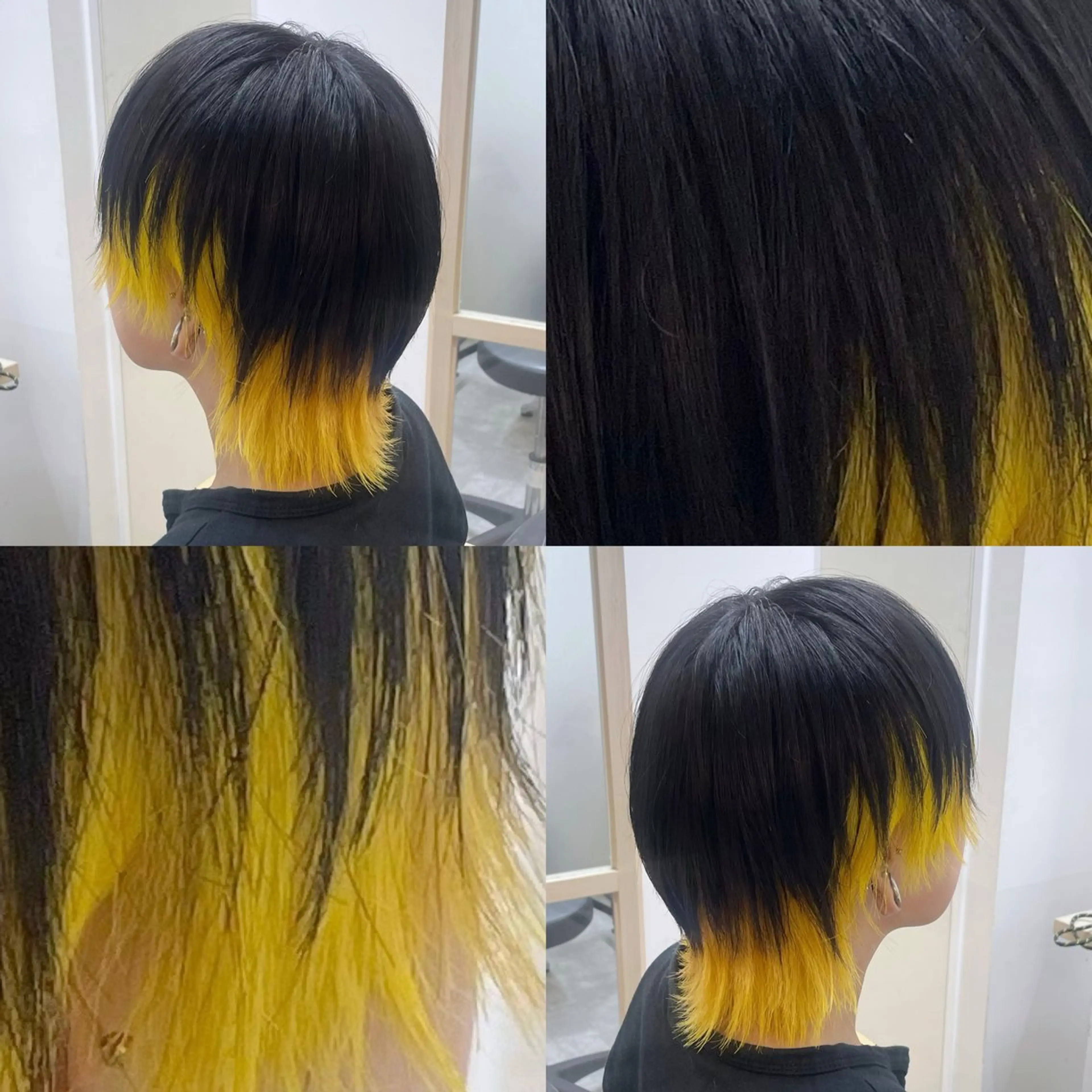 ミディアム カラー メンズ カット ヘアカラー トリートメント EMANON新宿南口所属・🦄中性ウルフ ☁️Shiori🦄のヘアスタイル