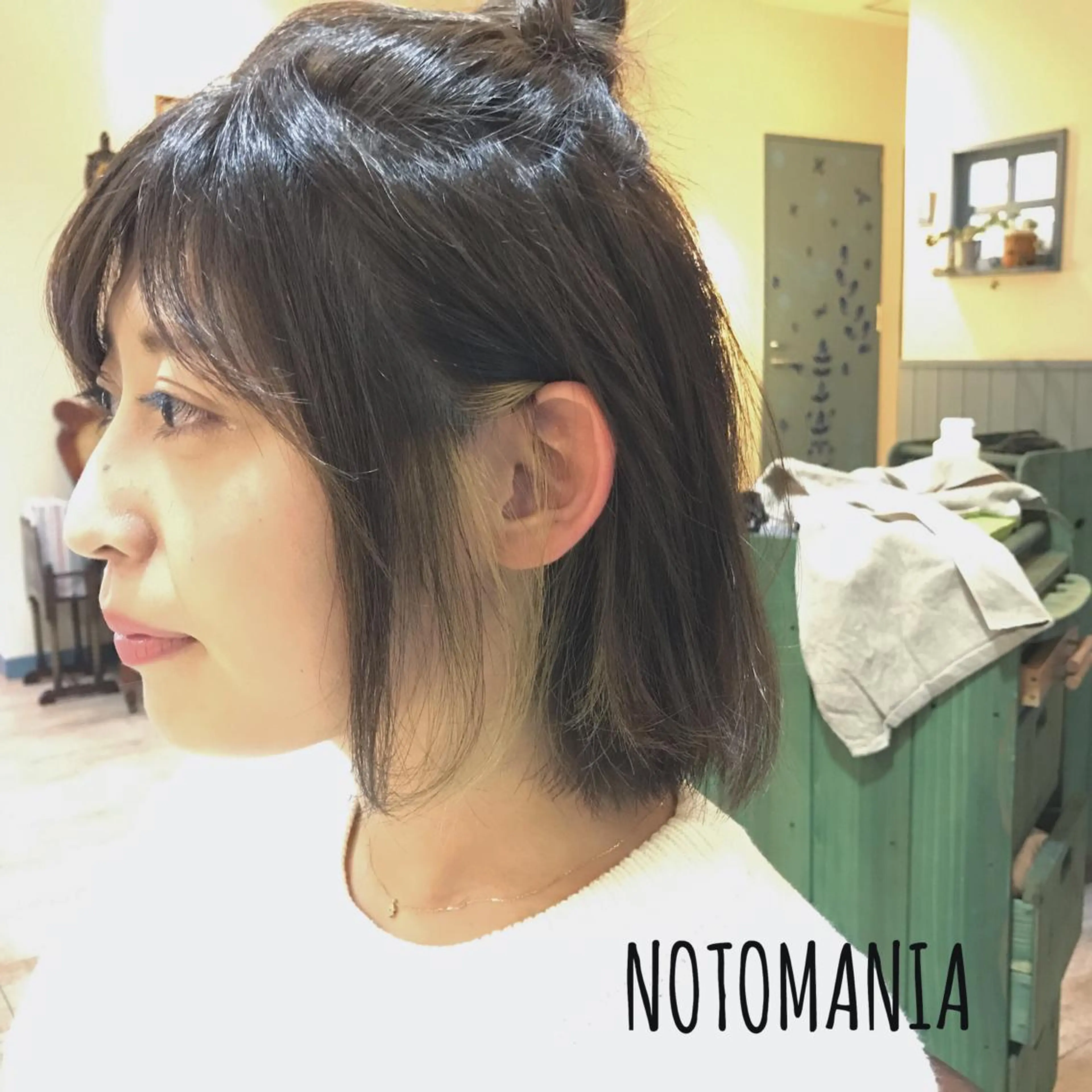 ショート ミディアム セミロング カラー ヘアアレンジ ケアカラー ハイライトカラー ハイライト トリートメント イシハラ アズサのヘアスタイル