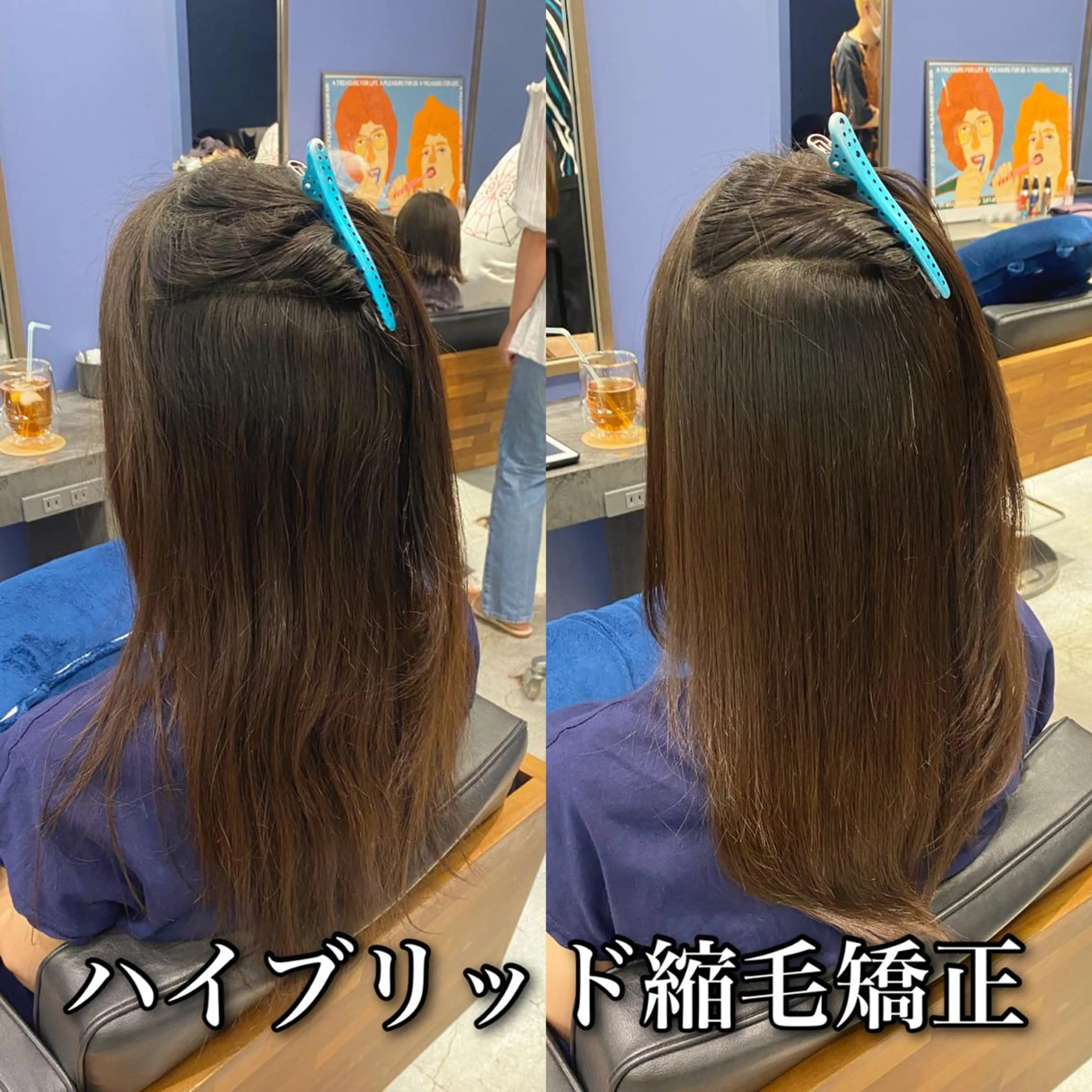 ロング パーマ カット 縮毛矯正 トリートメント 本物のブリーチ縮毛 /デサキショウヘイのヘアスタイル