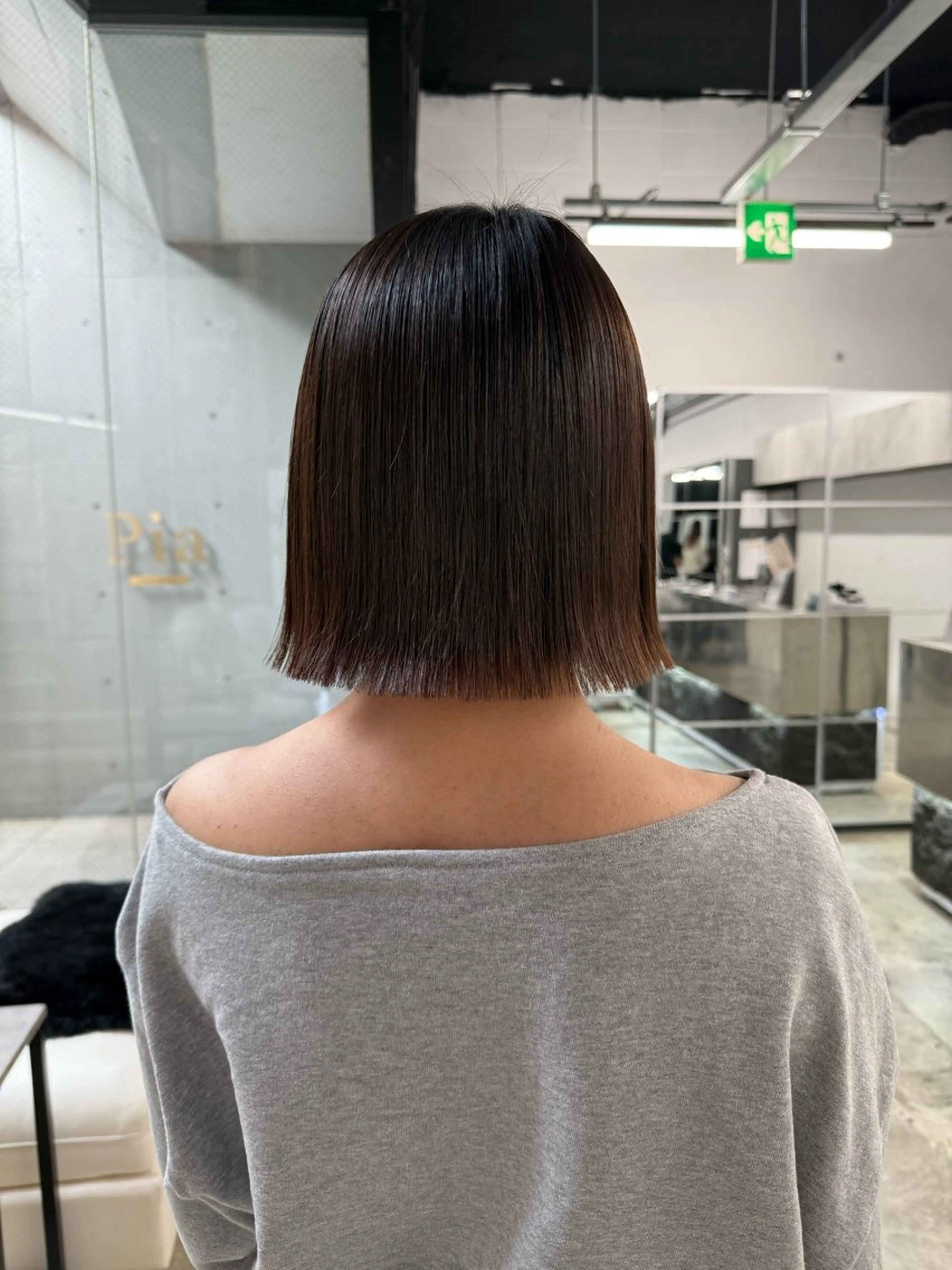 ショート カット 縮毛矯正 【pia】 リサコ/ボブ/縮毛のヘアスタイル