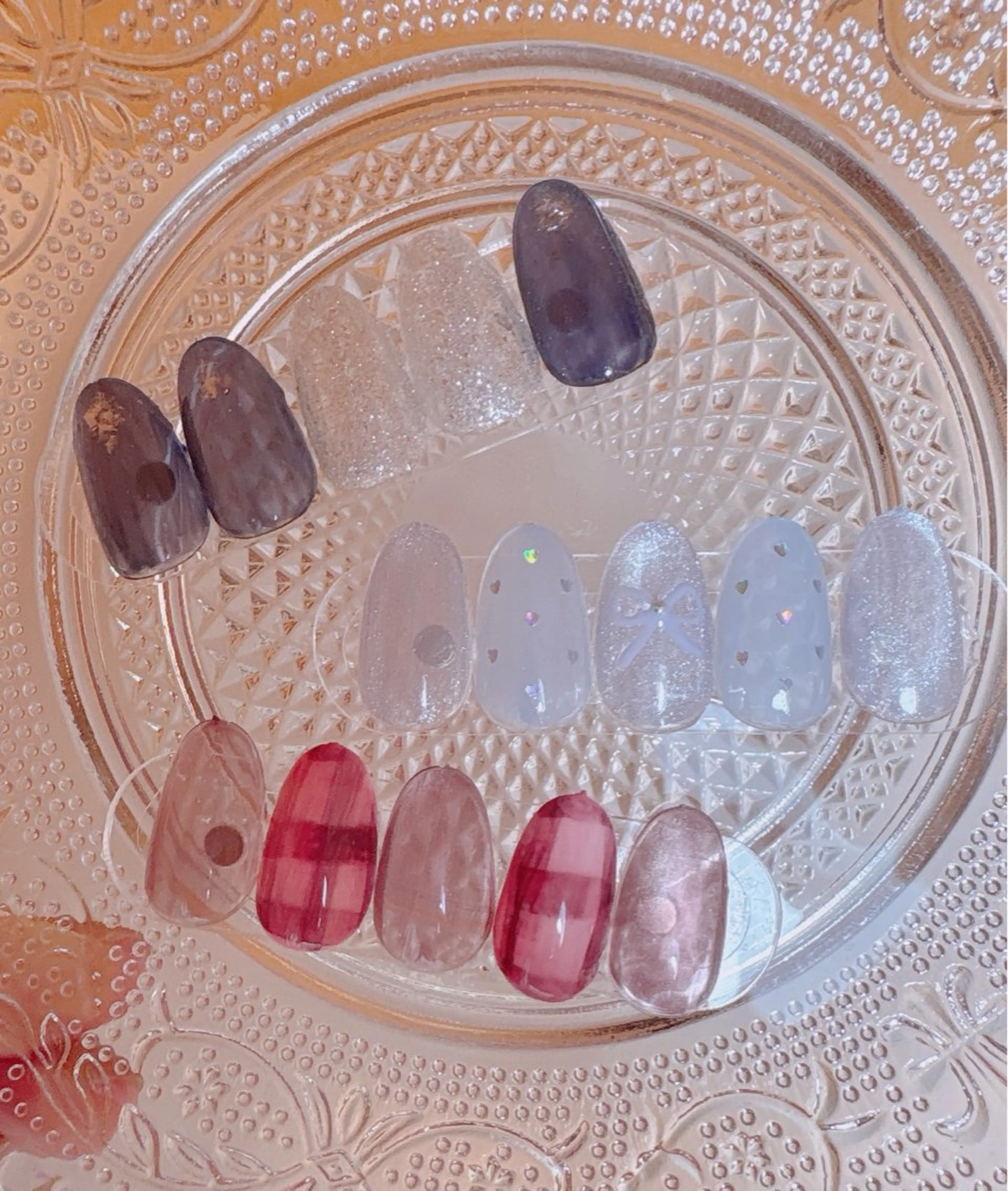 ネイル リボン ハンドネイル nail room anのネイルデザイン