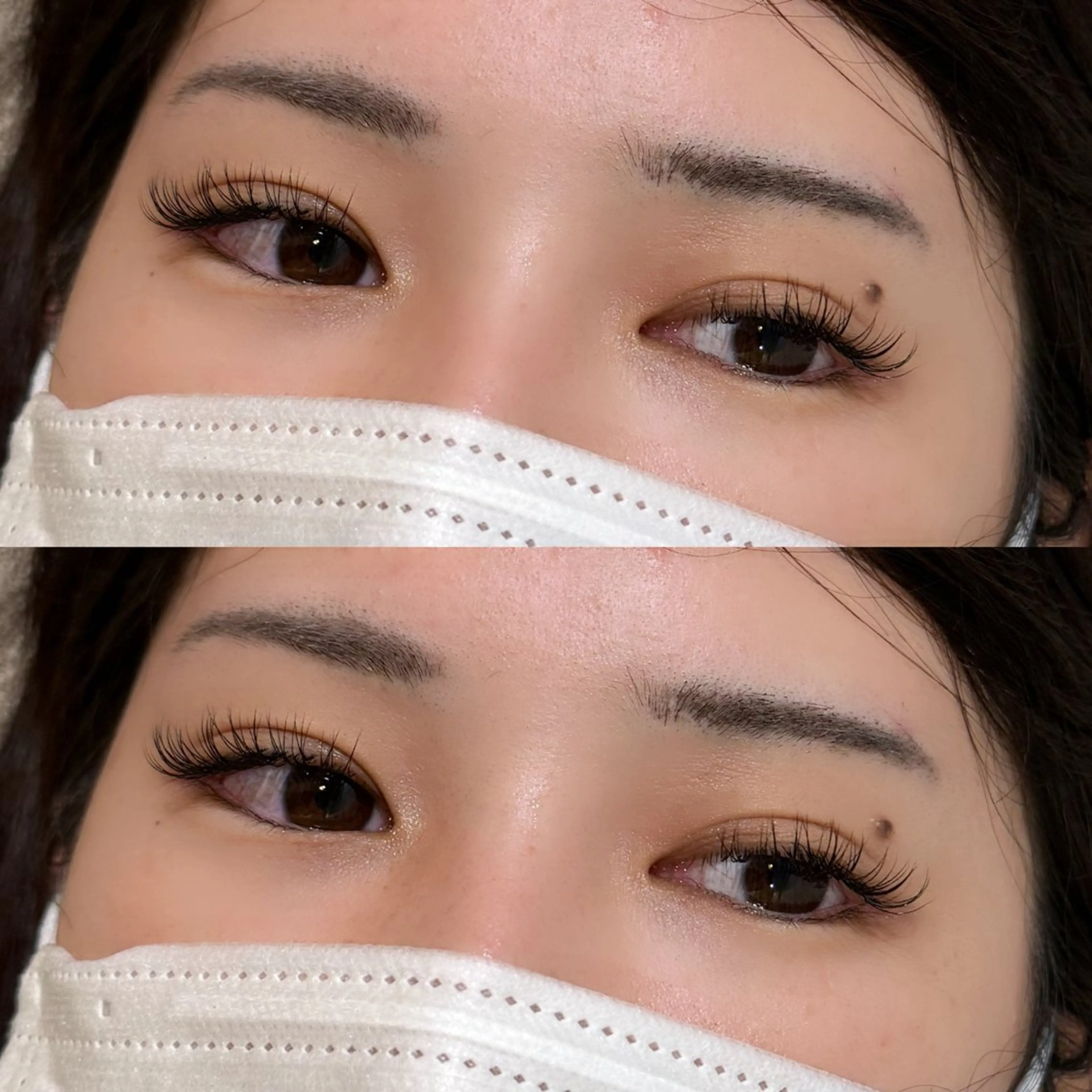 マツエク・マツパ 透明感カラー/顔周り カット/レイヤーにかのヘアスタイル