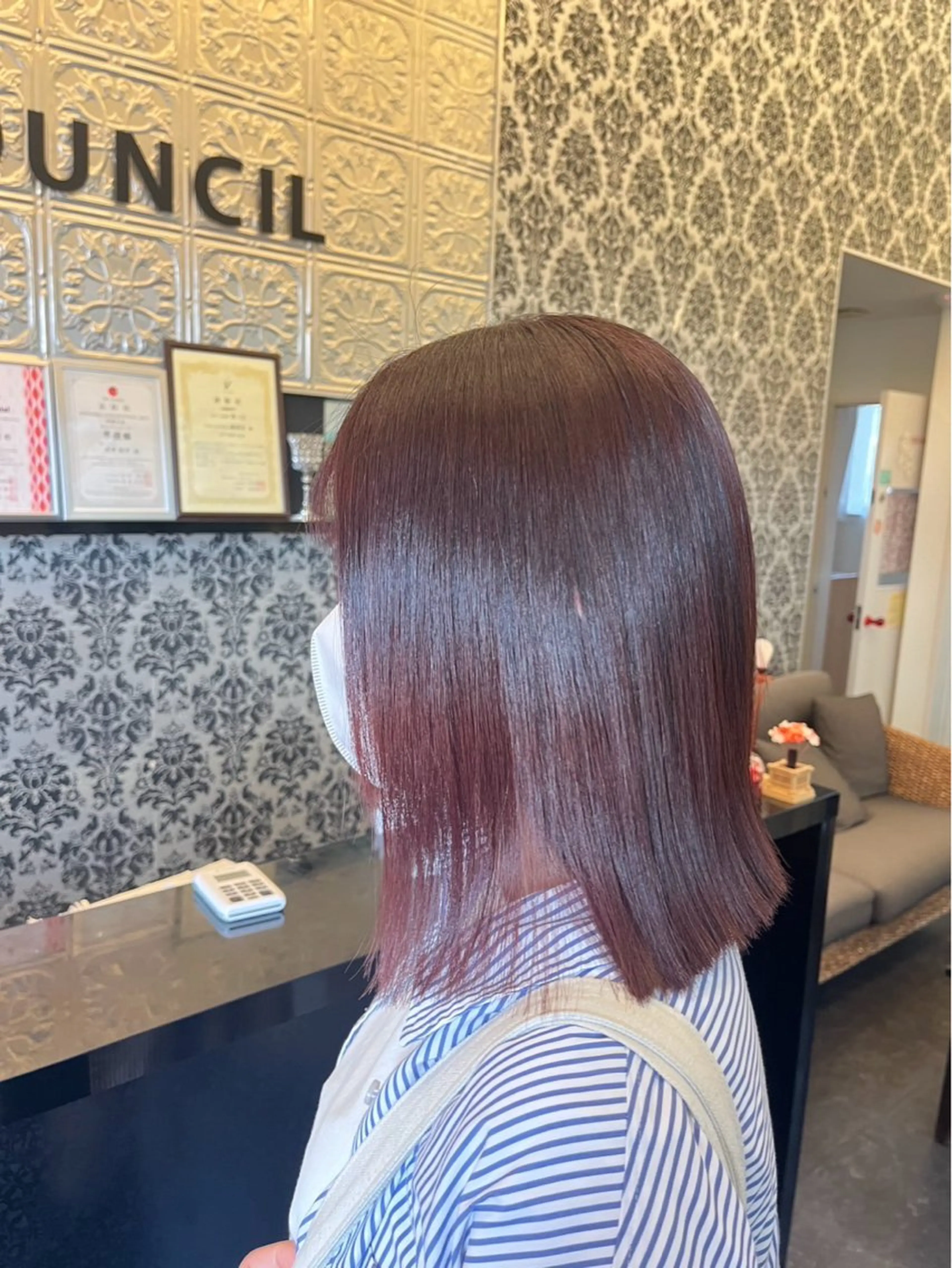 カラー ヴァンカウンシル岐阜所属・沢木 陽菜のヘアスタイル