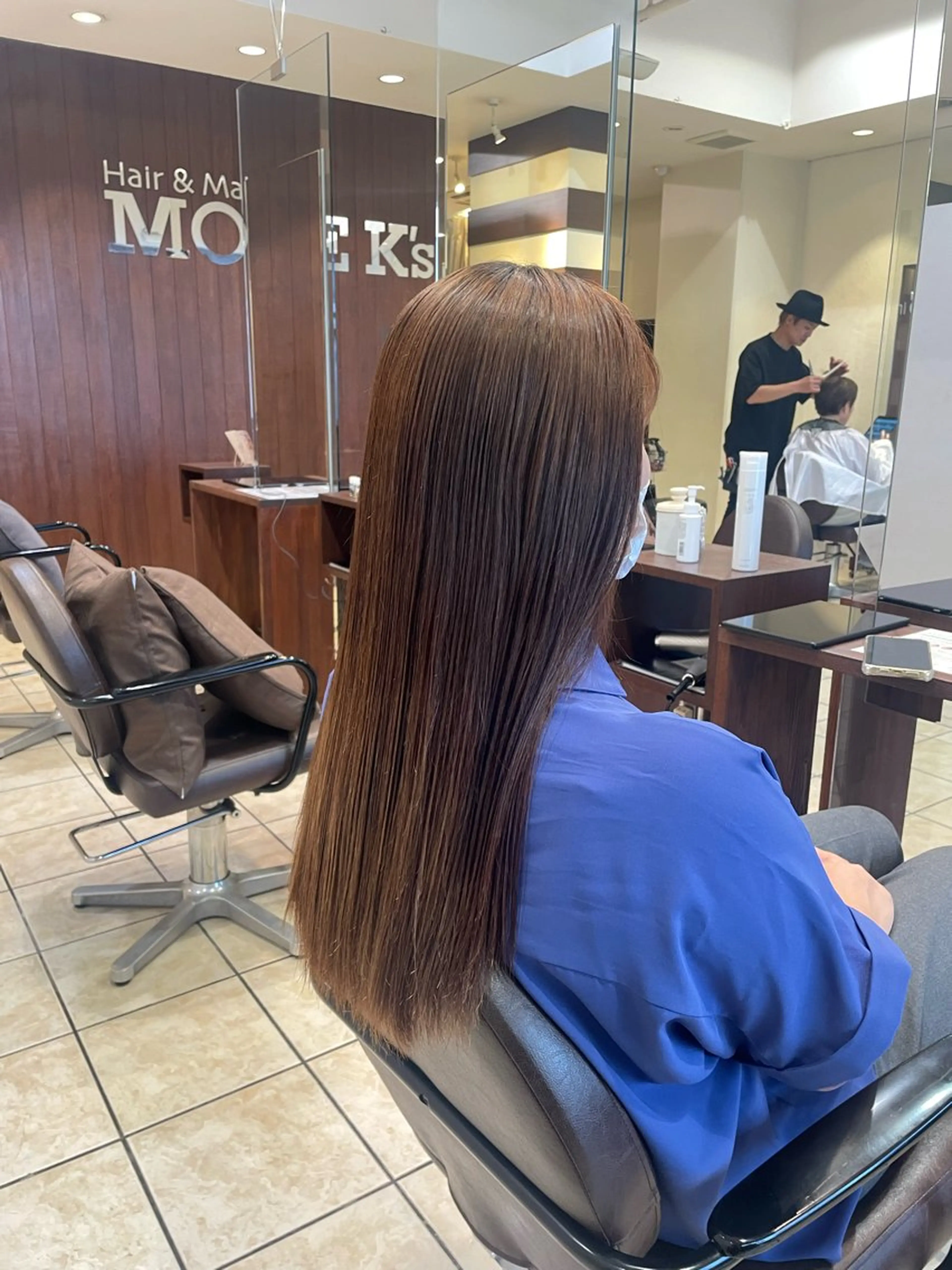 パーマ 縮毛矯正 桑田 新菜のヘアスタイル