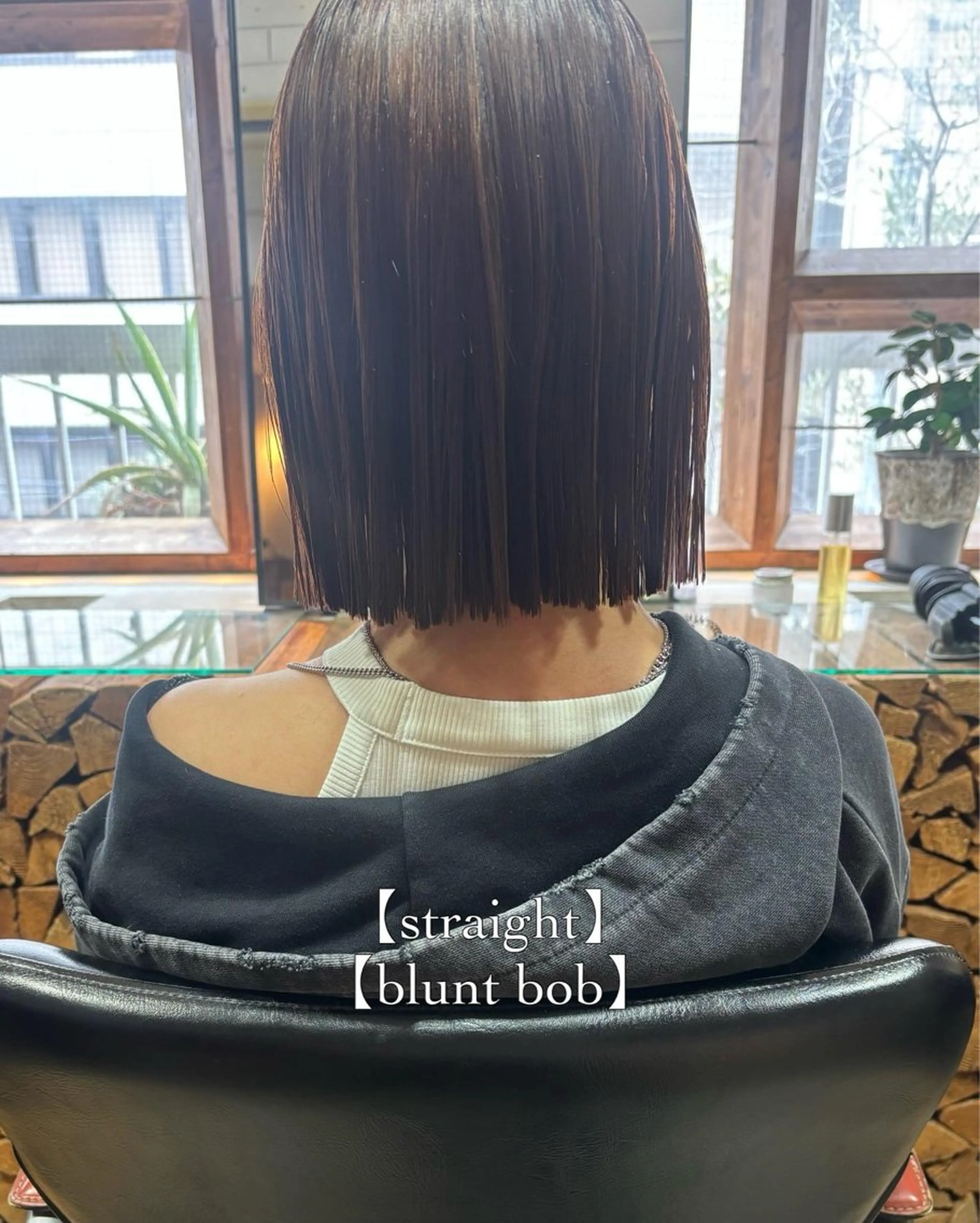 ミディアム カット 縮毛矯正 ⌇透明感color 🌺ᴍᴇɢᴜᴍɪ ⌇のヘアスタイル