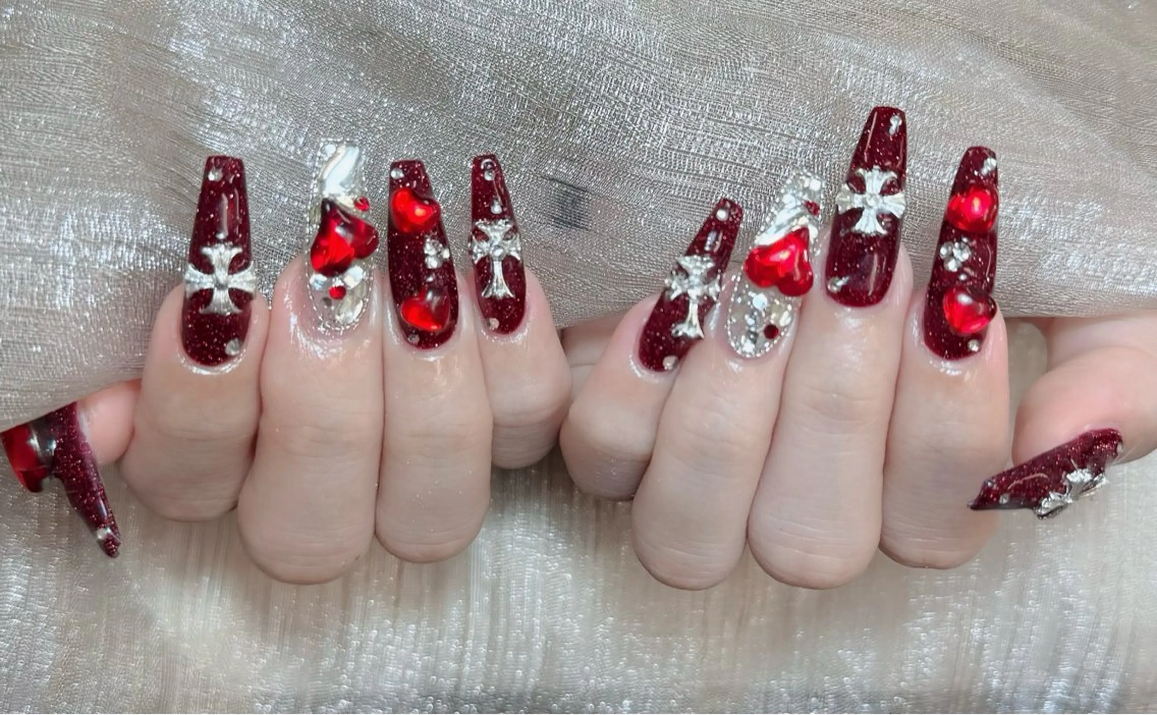 ネイル アートネイル フレンチネイル ジェルネイル 韓国ネイル マグネットネイル ハンドネイル Lenie Nail okubo所属・Lenie Nail Okuboのネイルデザイン