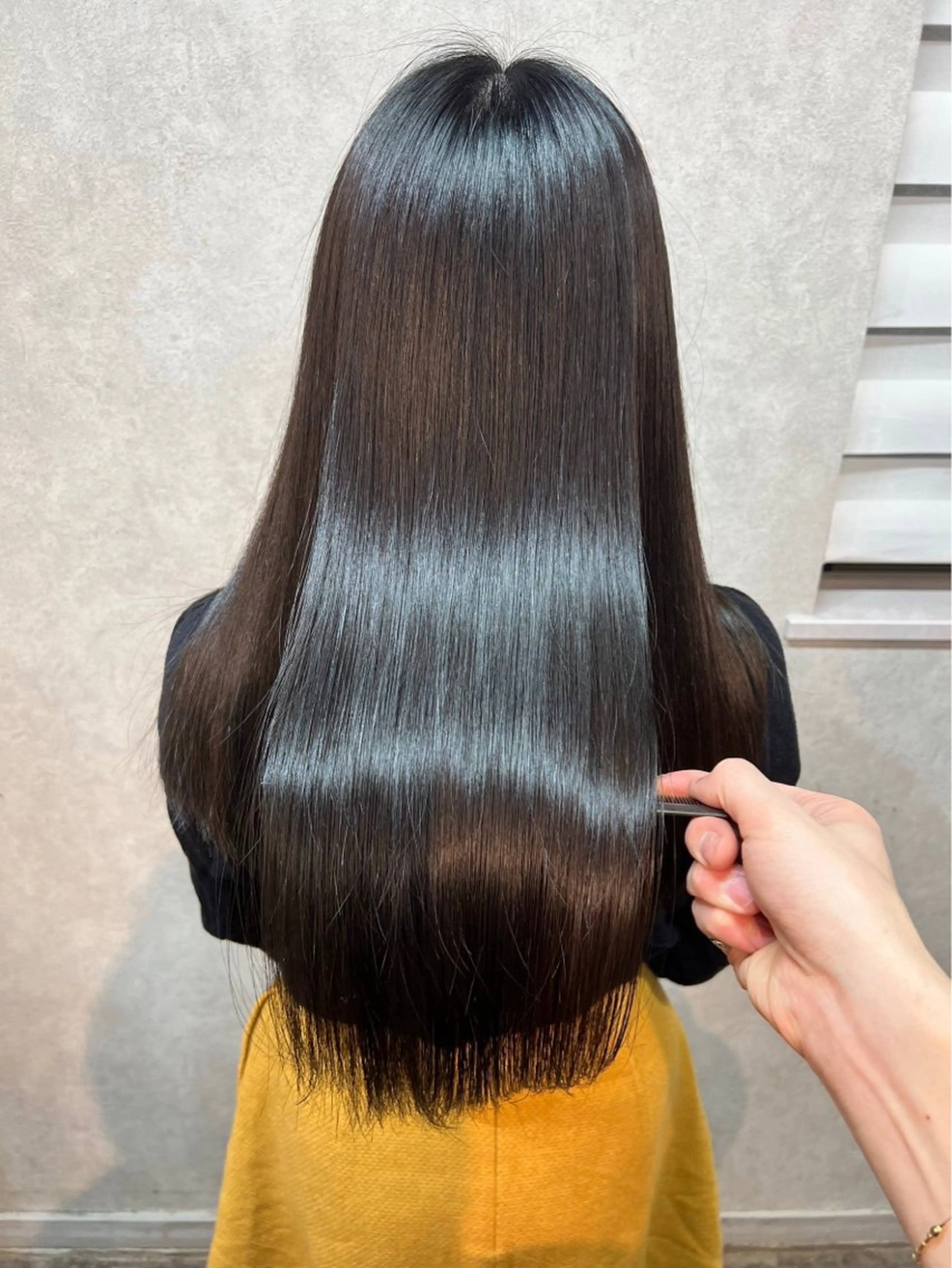 セミロング 髪質改善 韓国風ヘア トリートメント トリートメント [表参道/透明感 /モテHAIR/駿太のヘアスタイル
